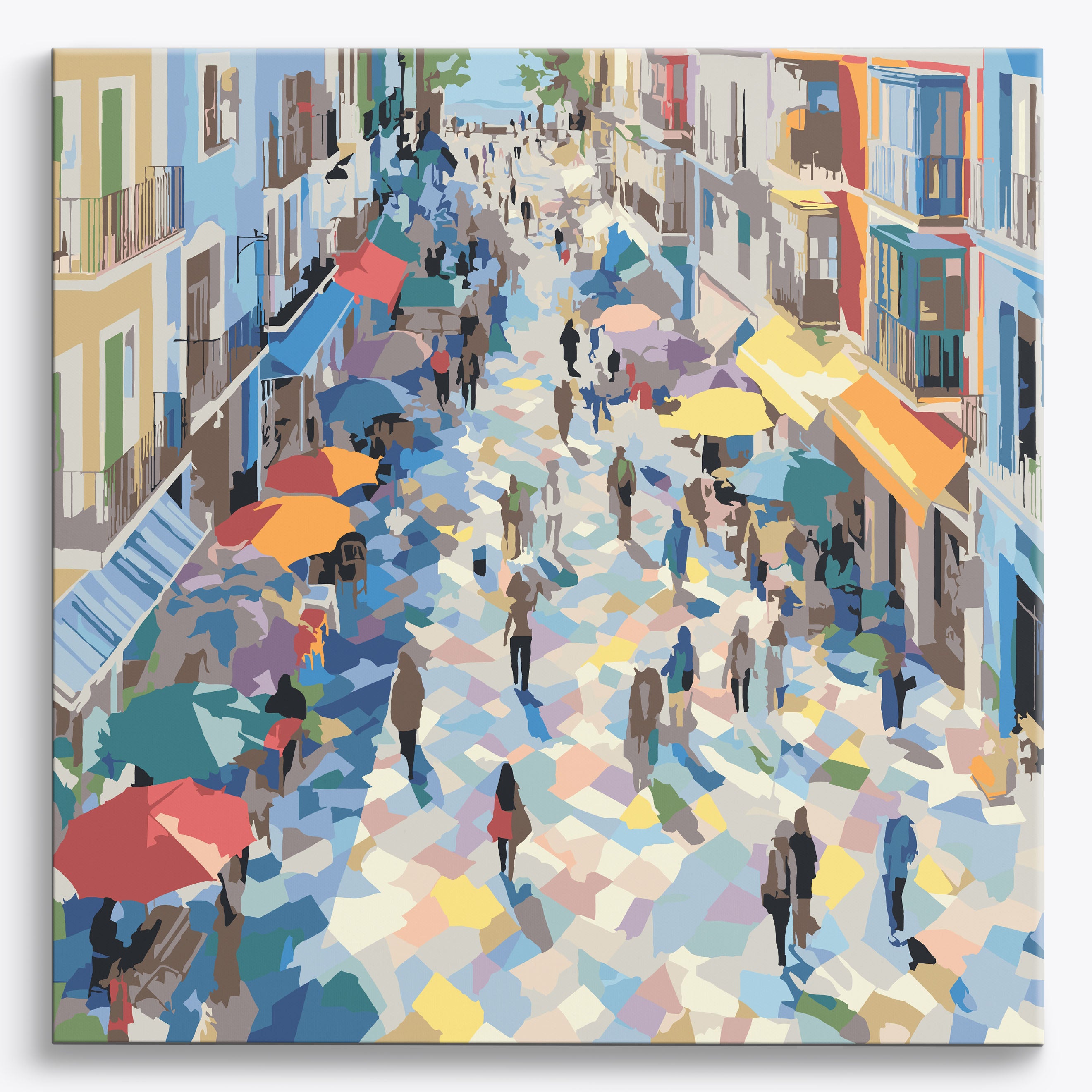 Colorful Paths No Frame / 40x40cm