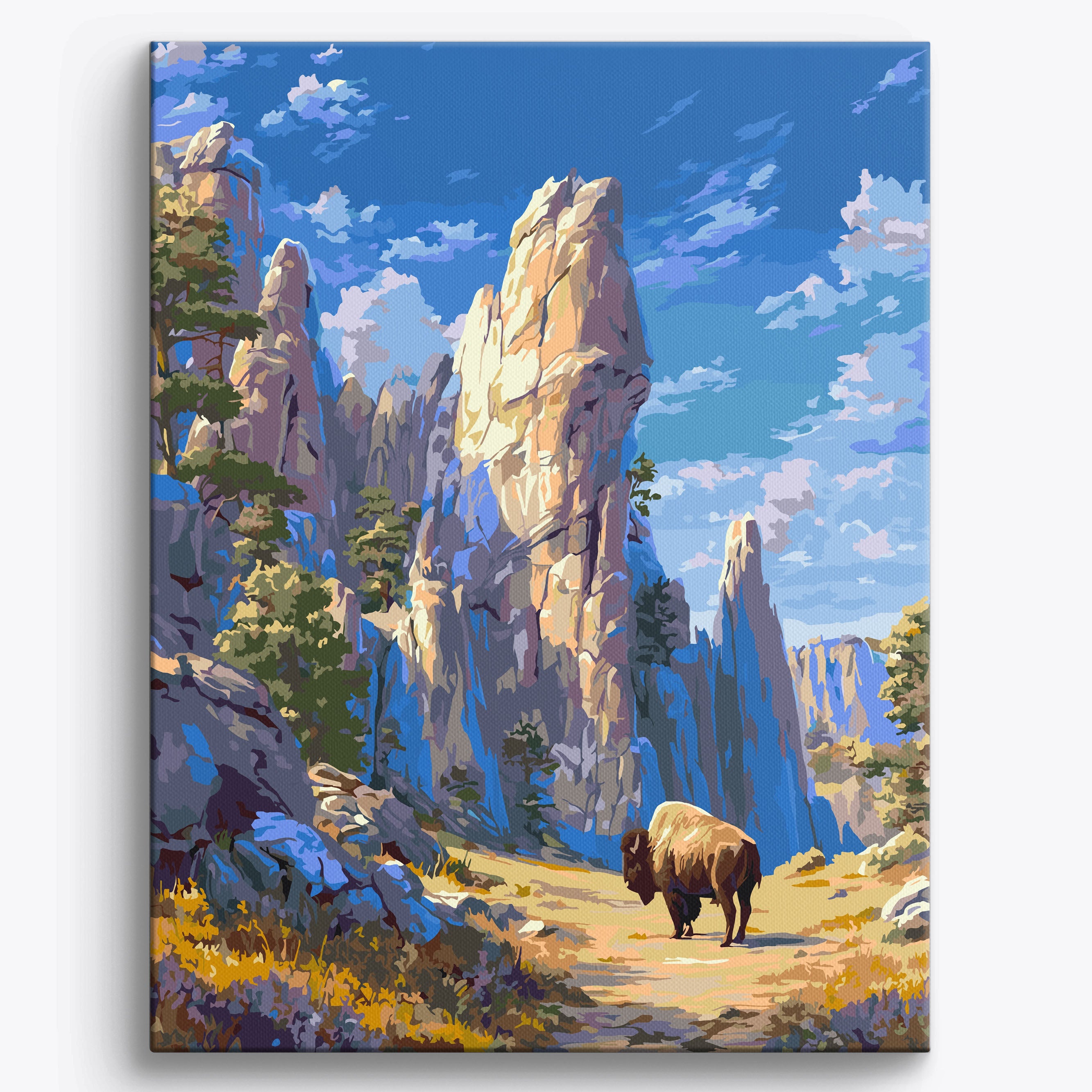 Bison Solitude No Frame / 40x50cm