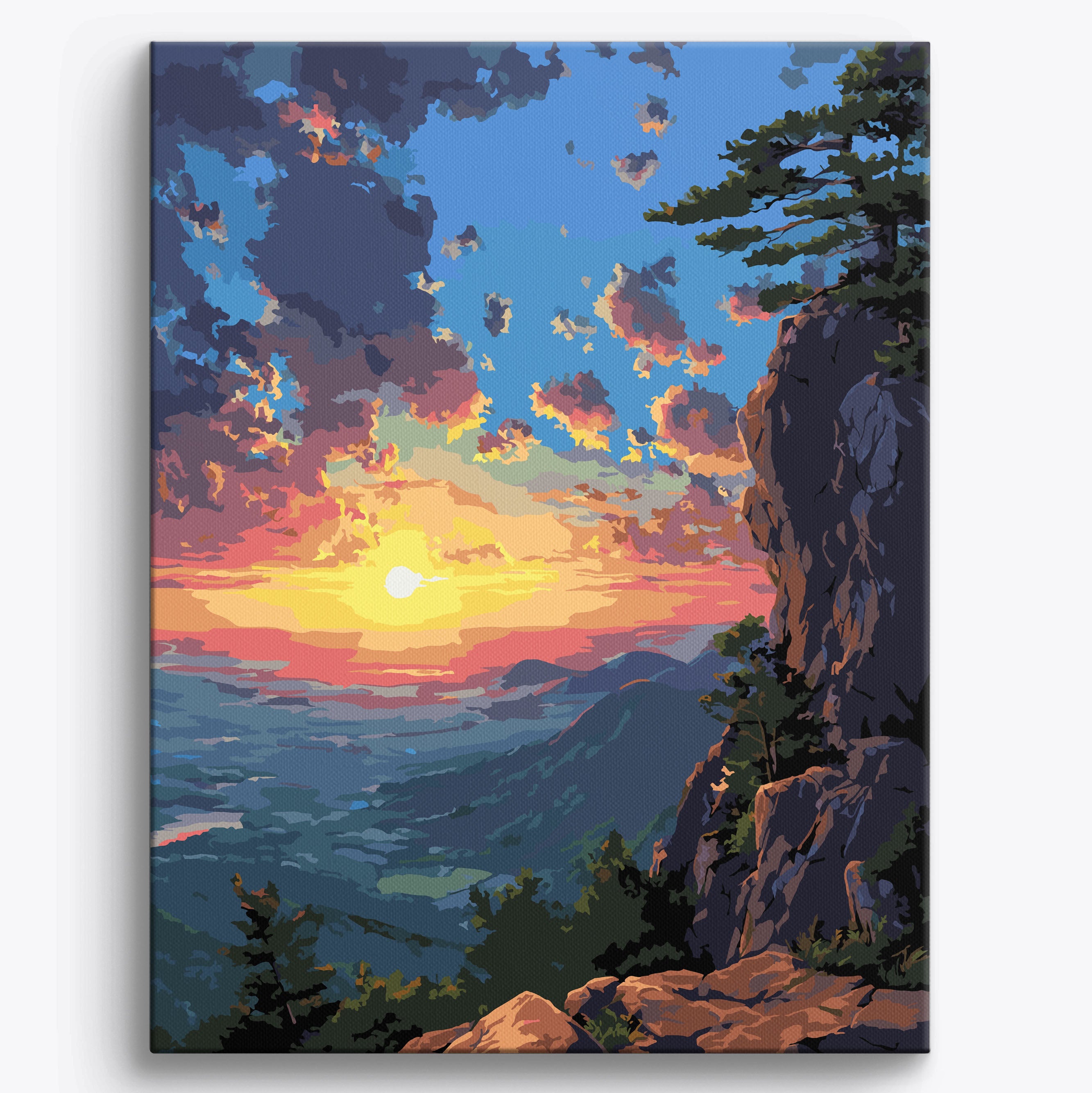 Cliff Sunrise No Frame / 40x50cm