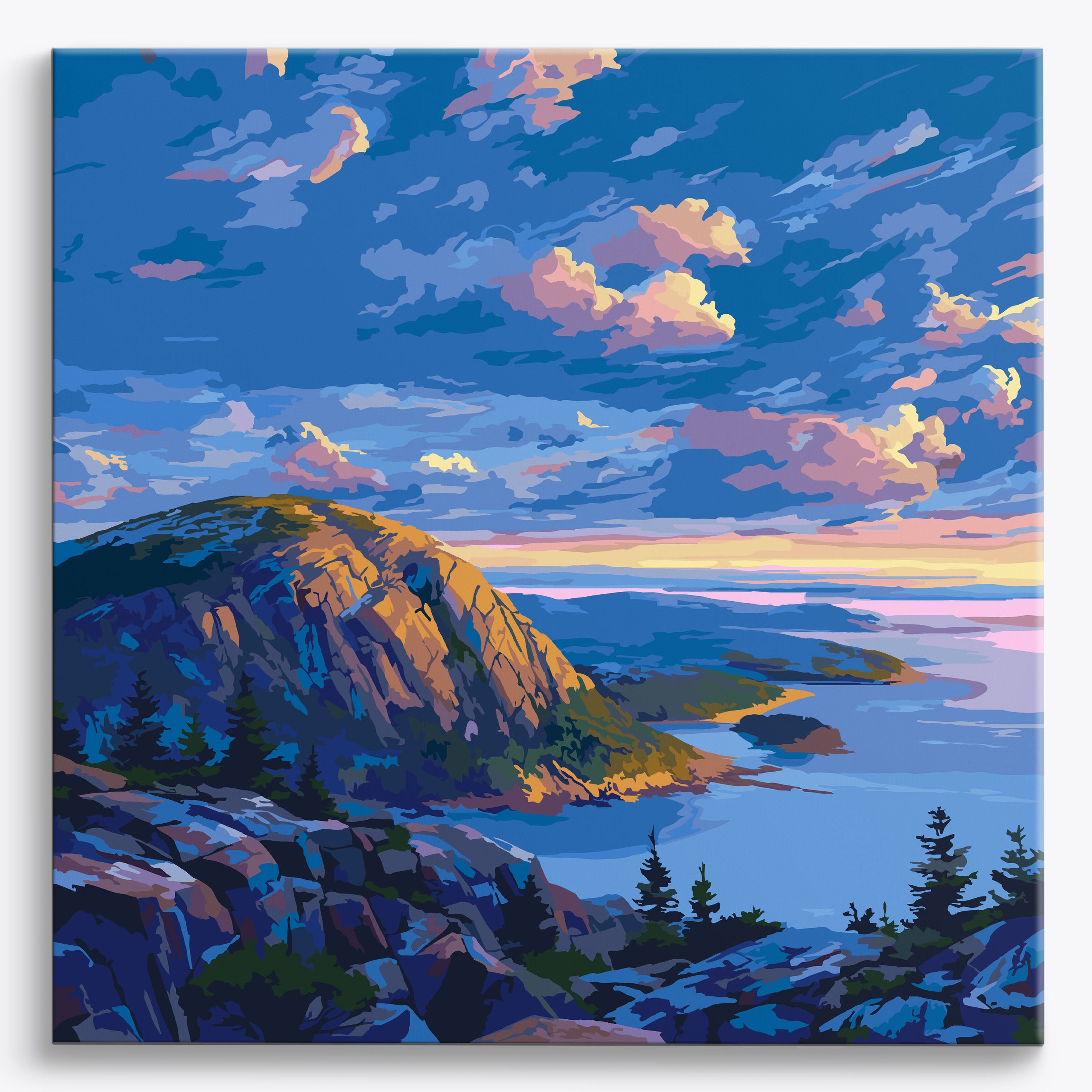 Coastal Symphony No Frame / 40x40cm
