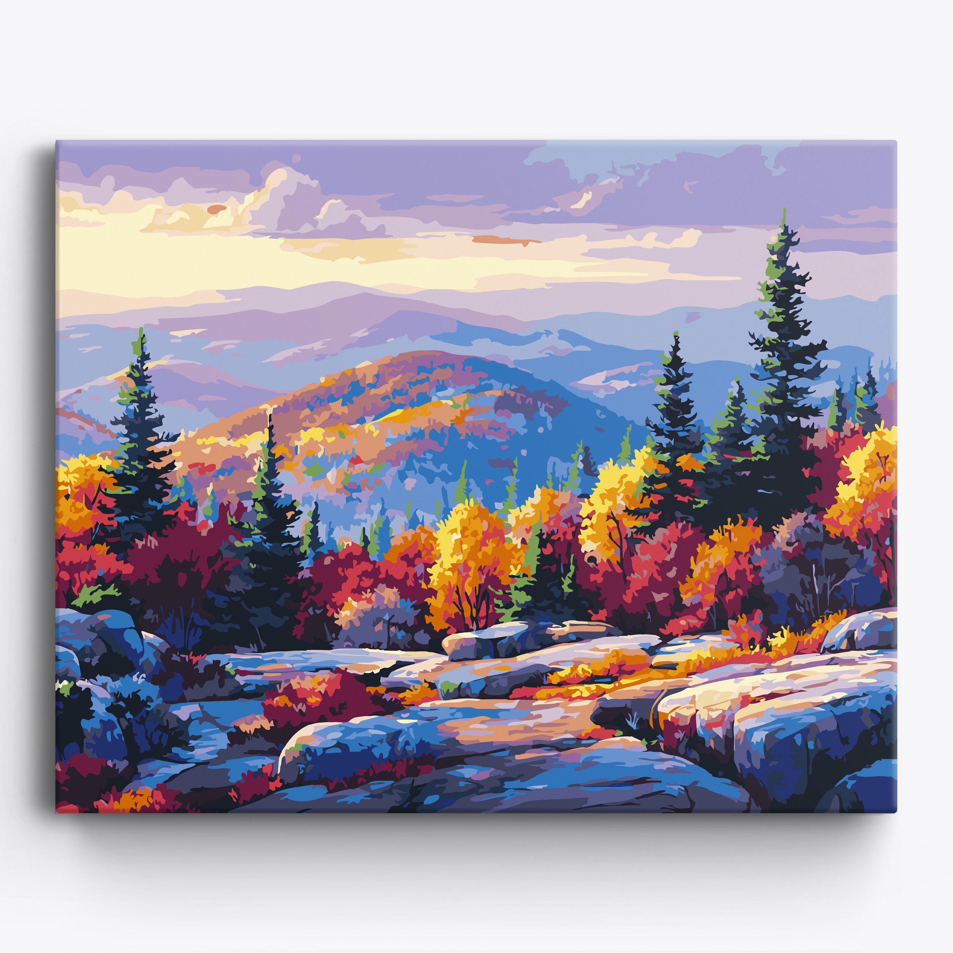 Granite Layers No Frame / 50x40cm
