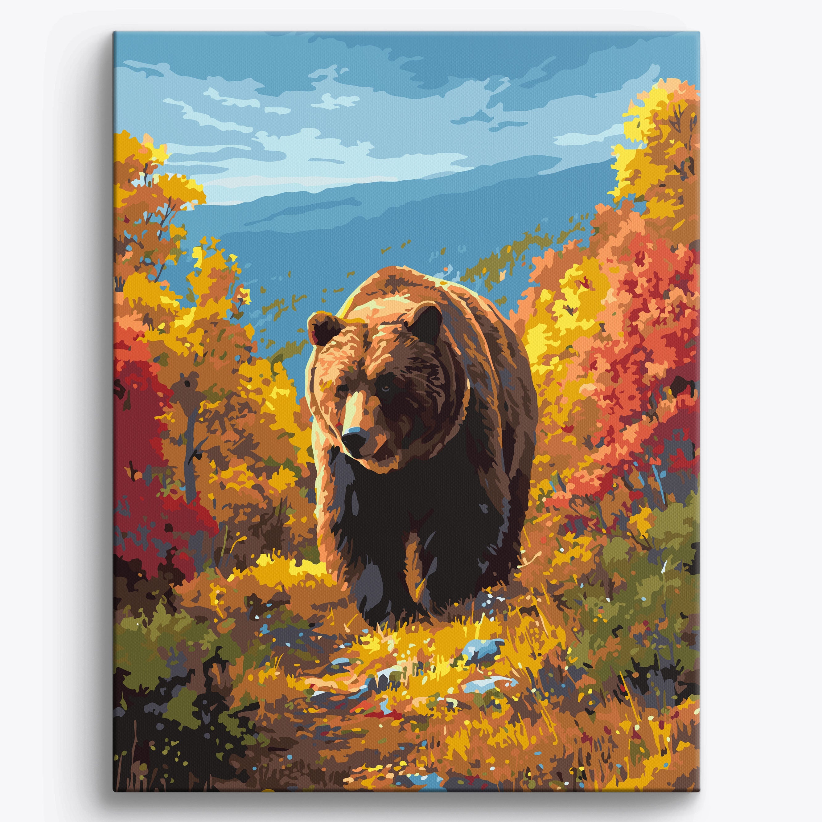 Autumn Bear Stroll No Frame / 40x50cm