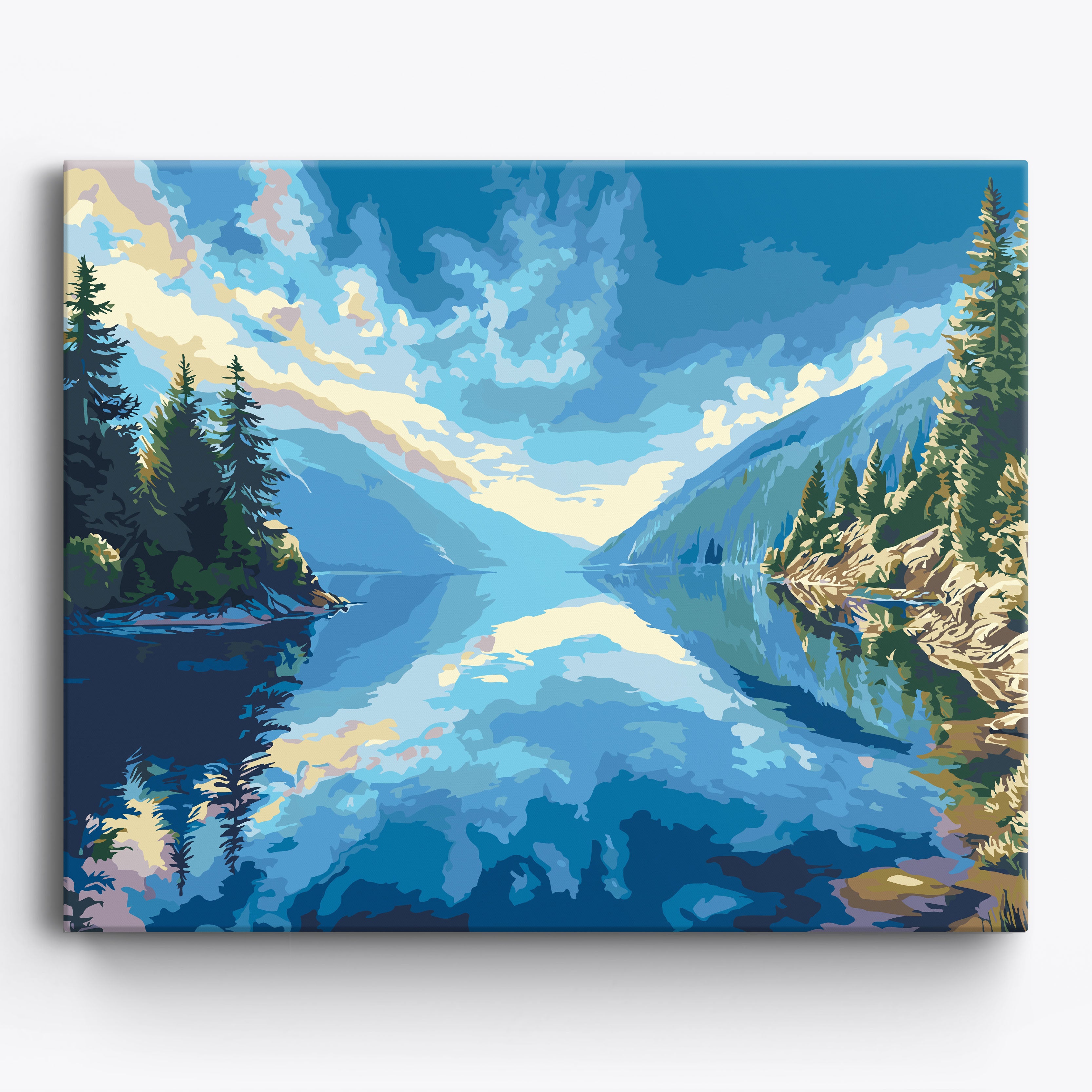 Mirrored Arcs No Frame / 50x40cm
