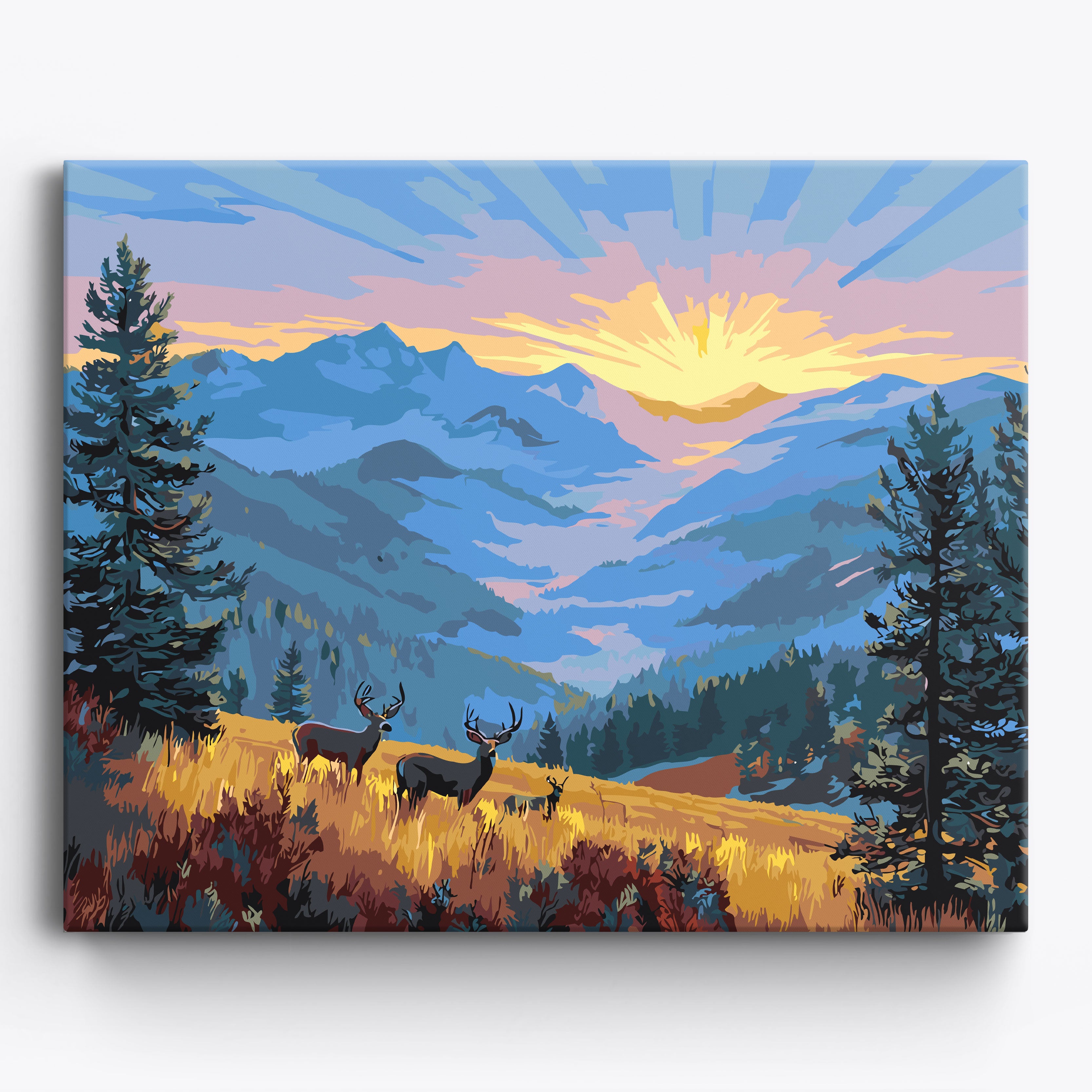 Radiant Mountain Serenity No Frame / 50x40cm