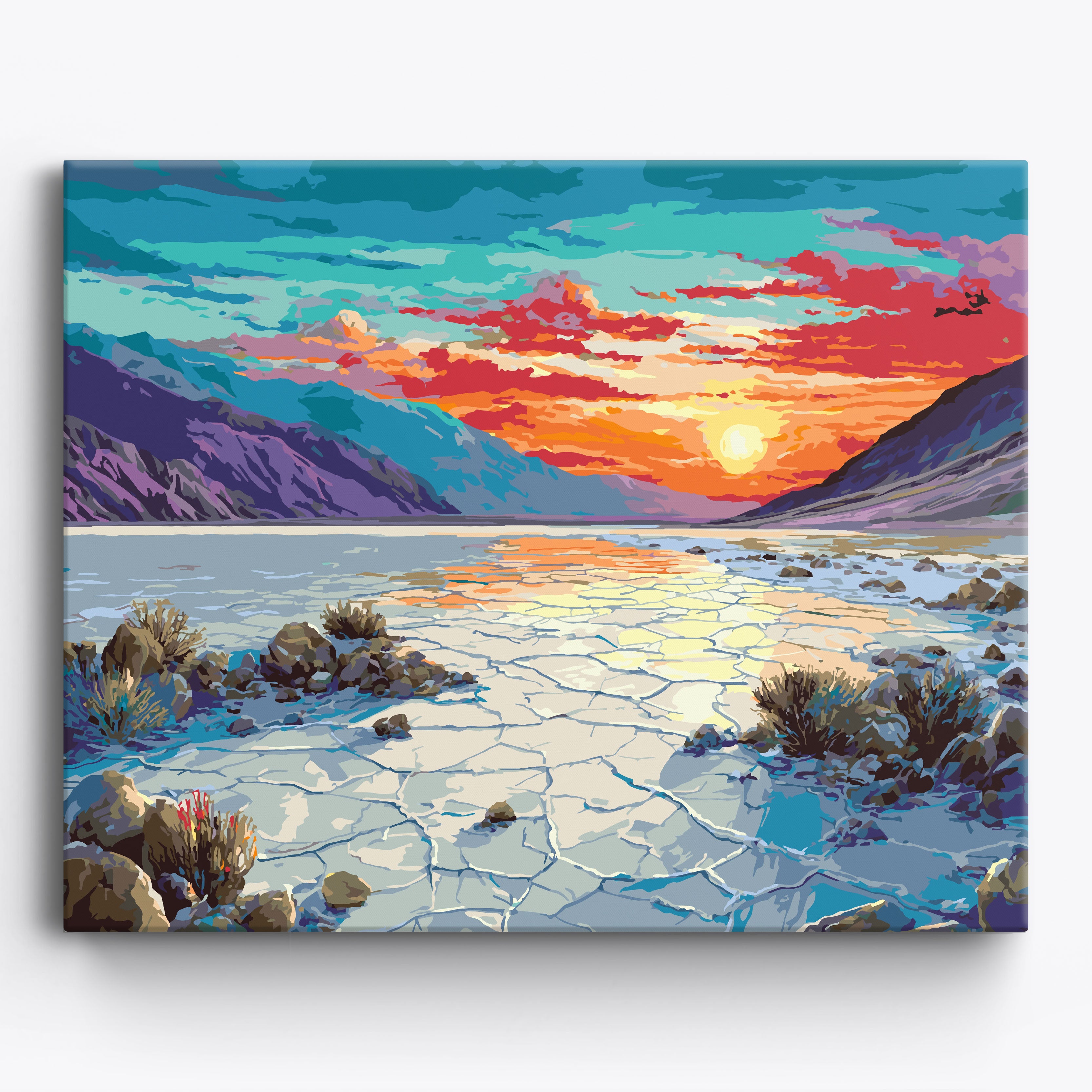 Teal Dusk No Frame / 50x40cm