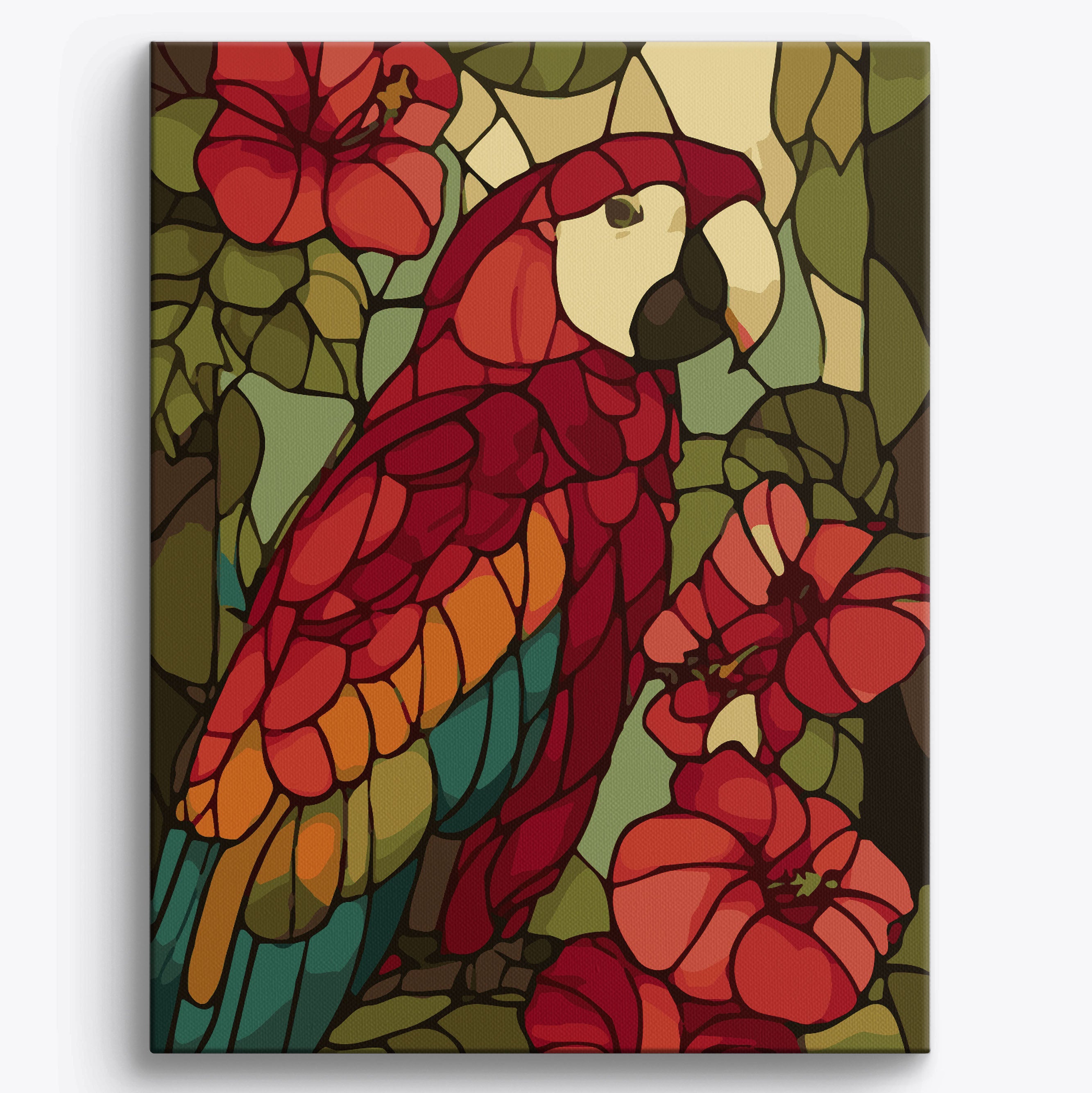 Prismatic Parrot Framed / 40x50cm