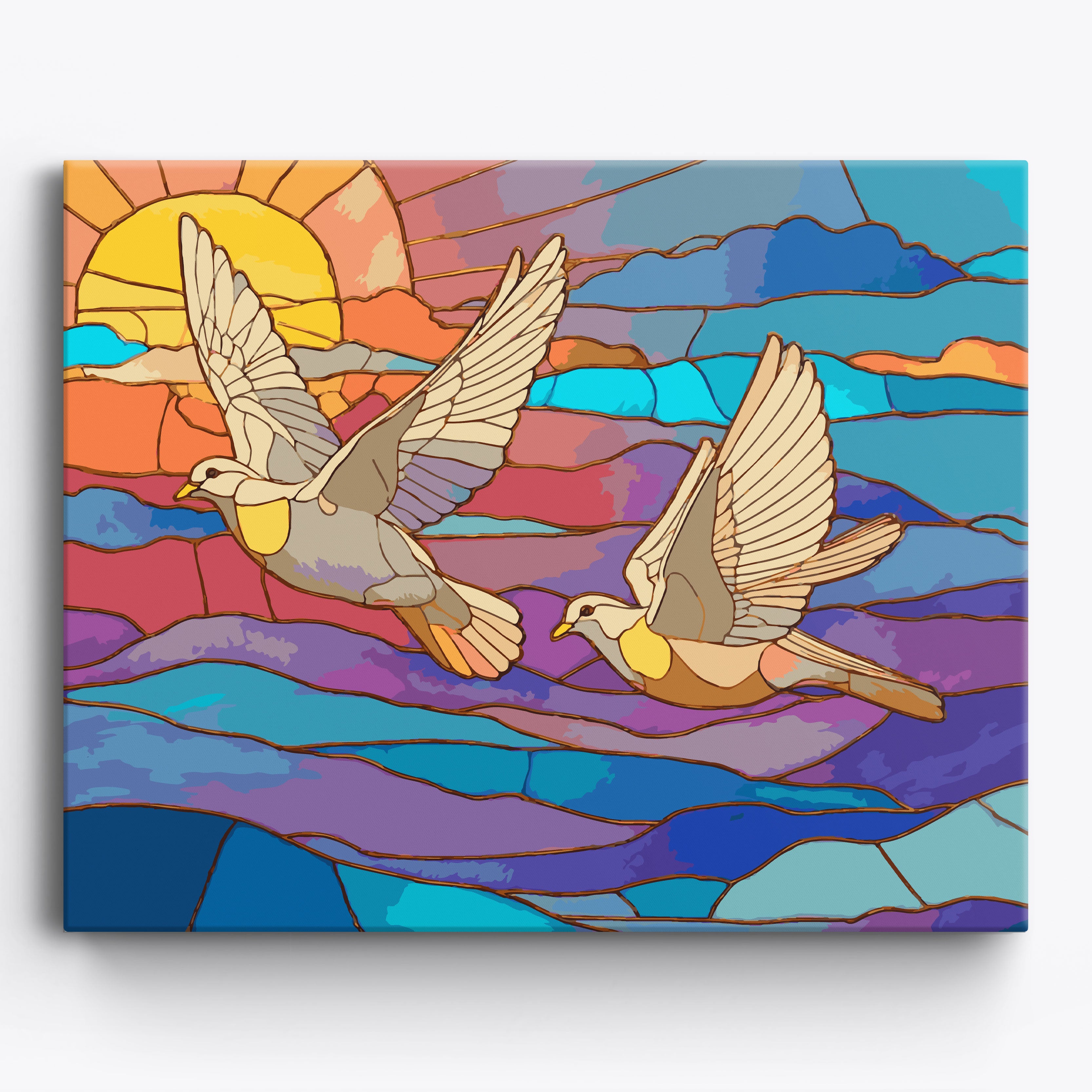 Divine Doves No Frame / 50x40cm