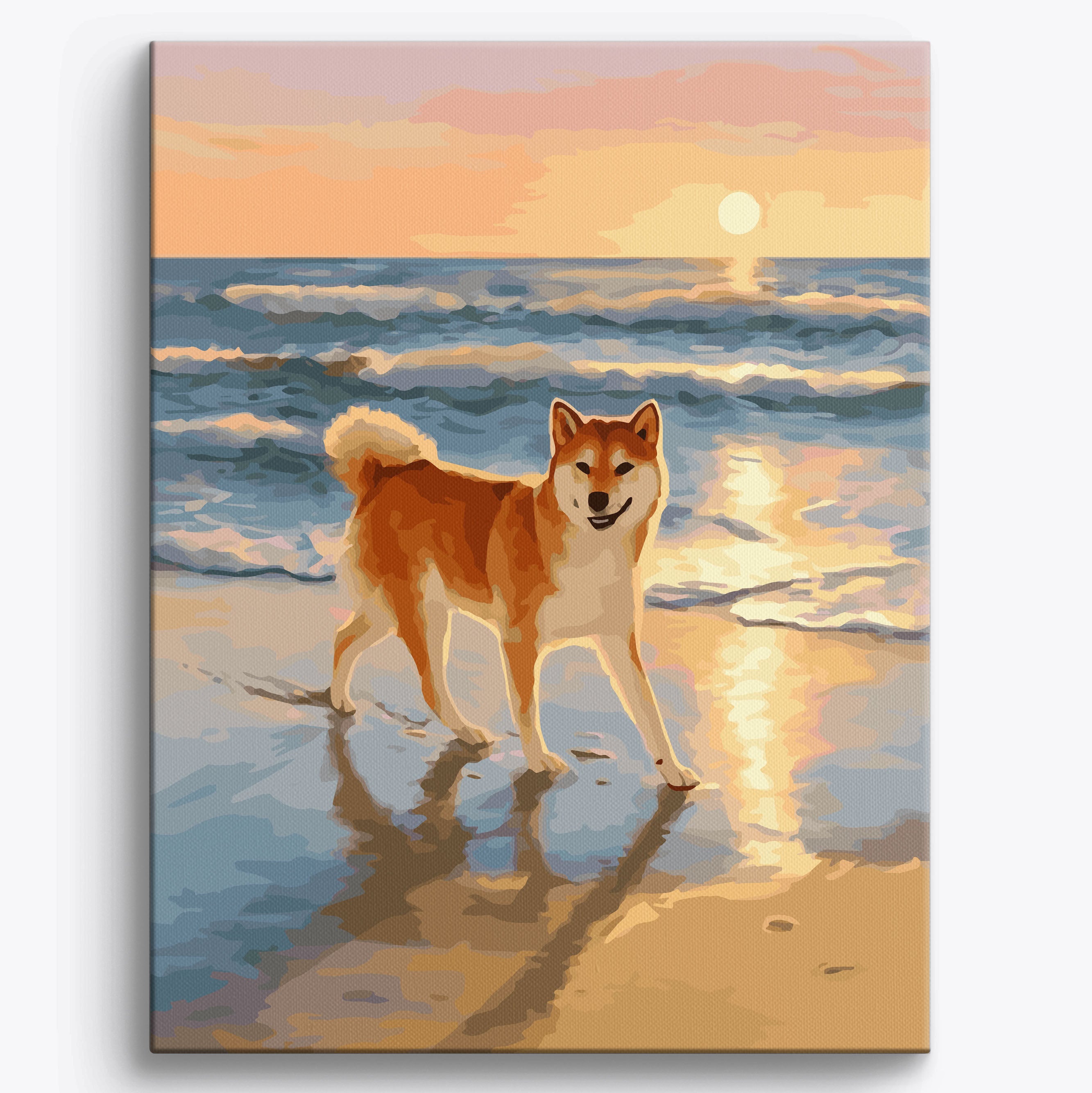 Sunset Shiba Shores No Frame / 40x50cm