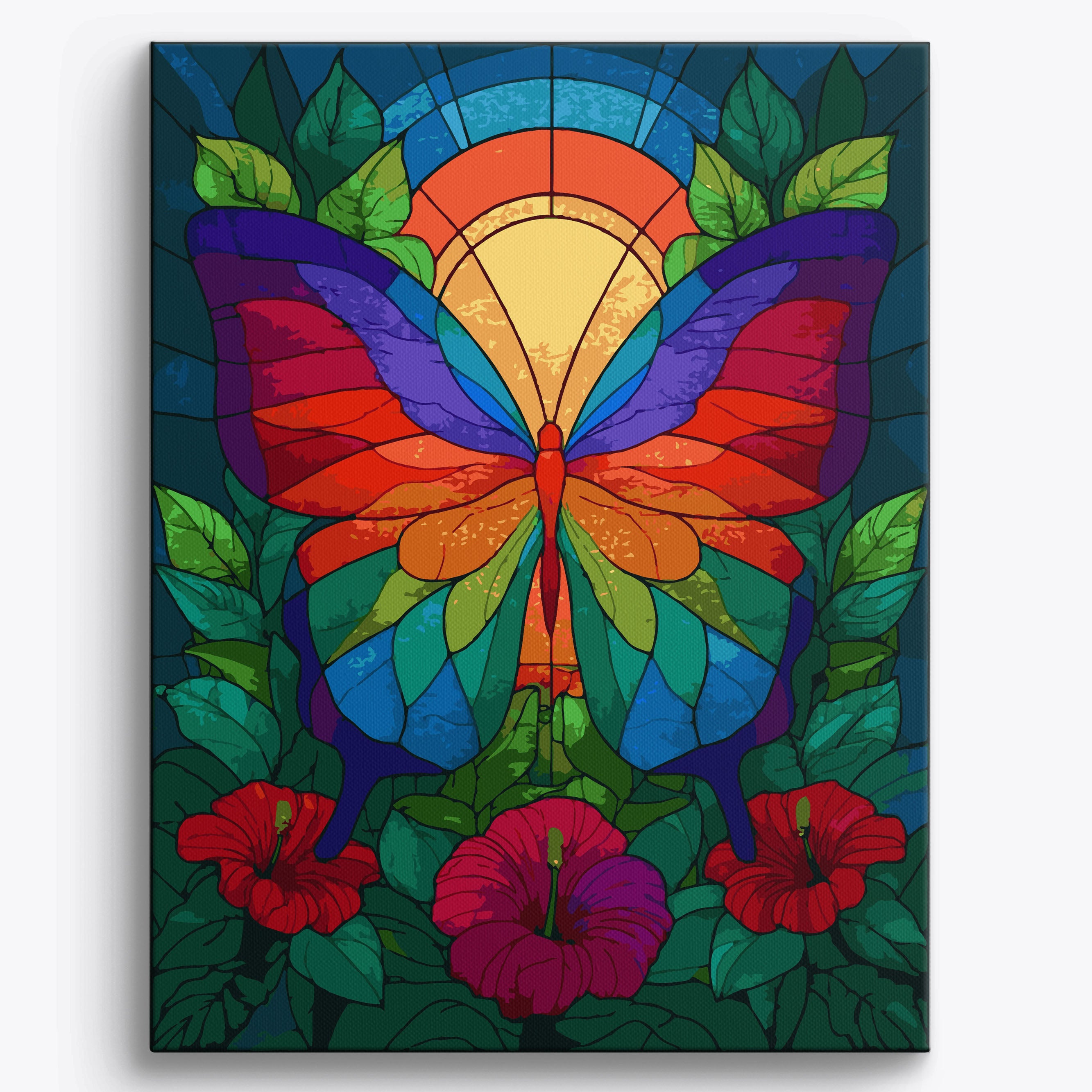 Butterfly Colorblocks No Frame / 40x50cm