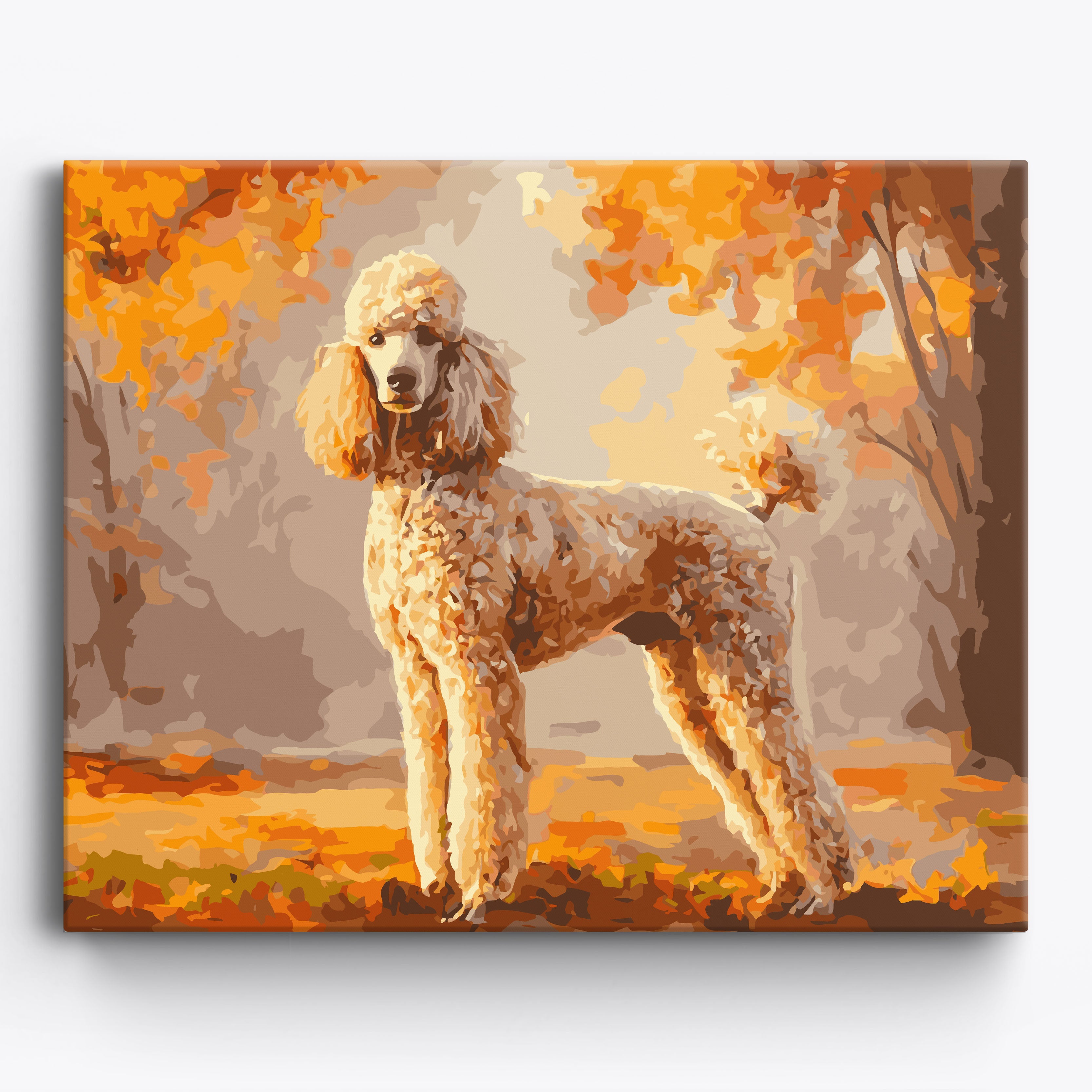 Poodle Fallscape Framed / 50x40cm