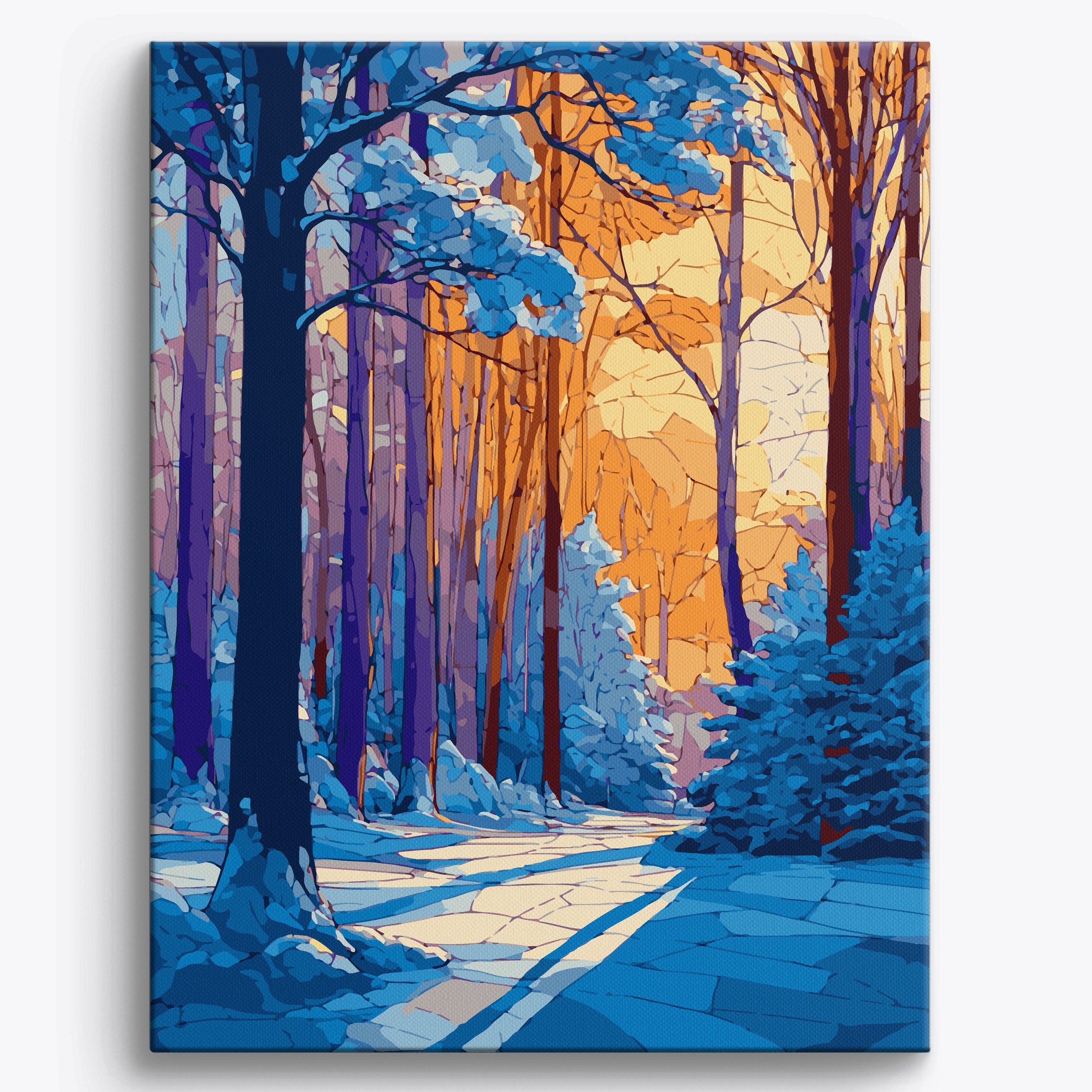 Winter Forest Mosaic No Frame / 40x50cm