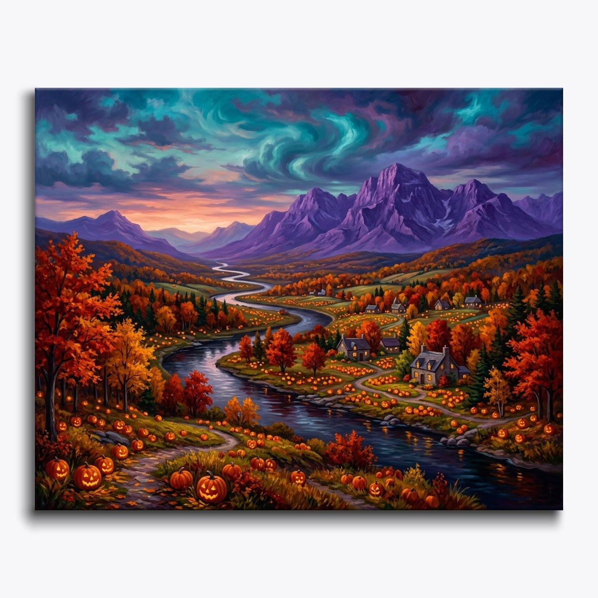 Twilight Valley Of Pumpkins