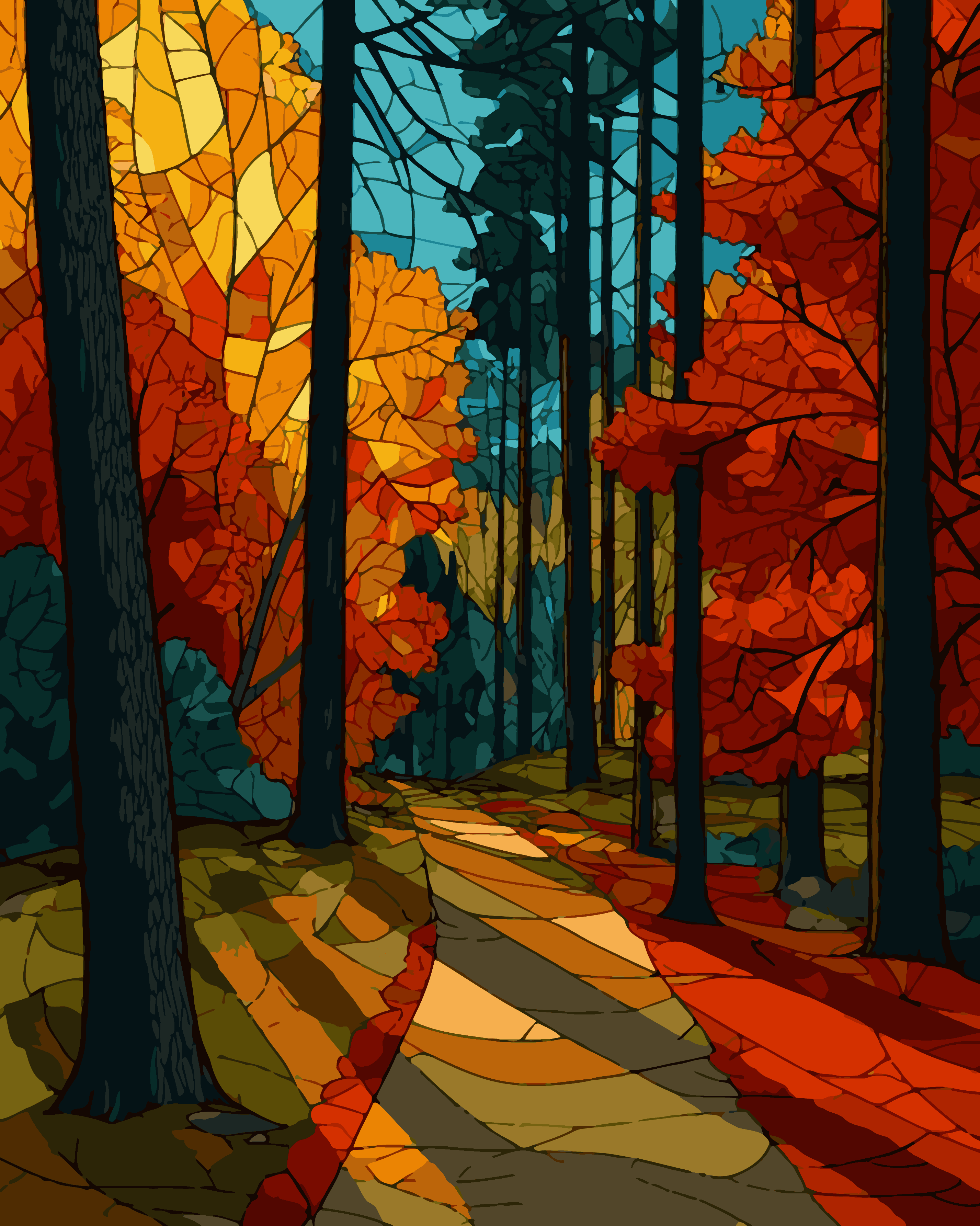 Glass Forest Path