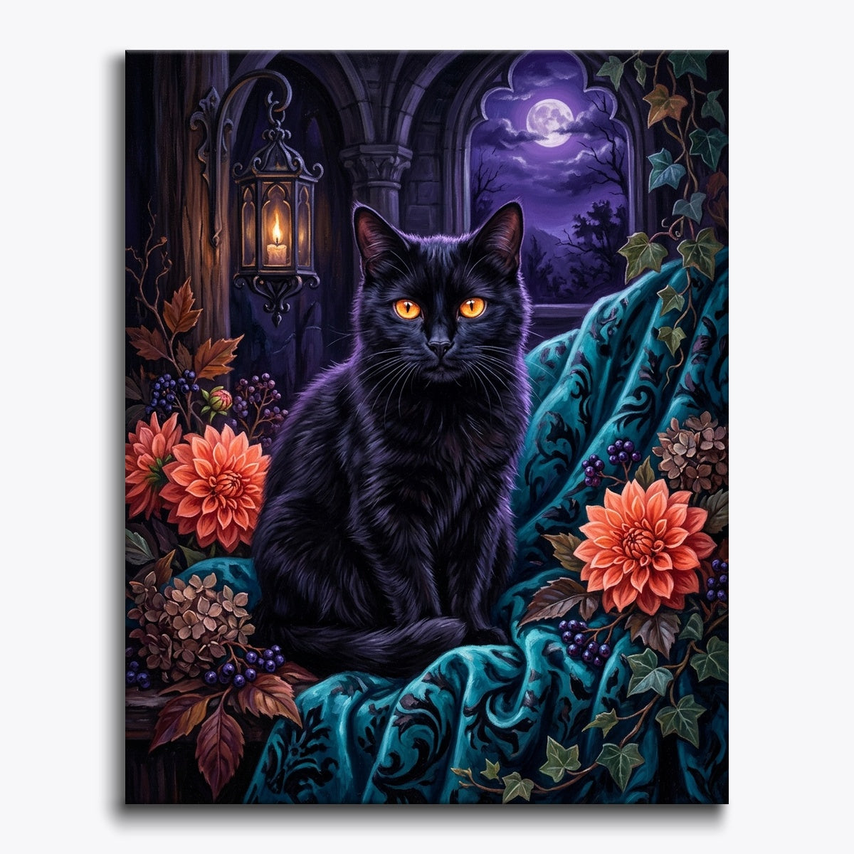 Black Cat Under Violet Moon
