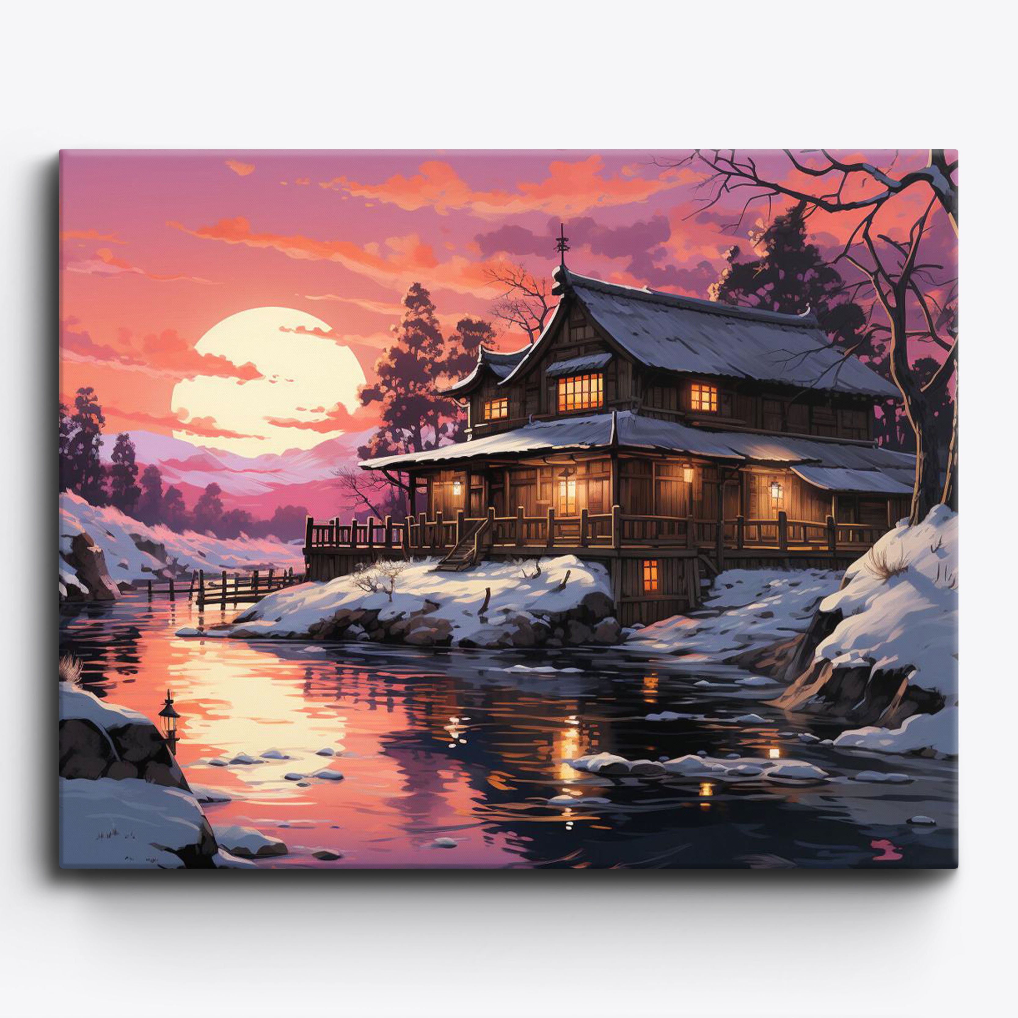 Ambiance de la cabine au coucher du soleil