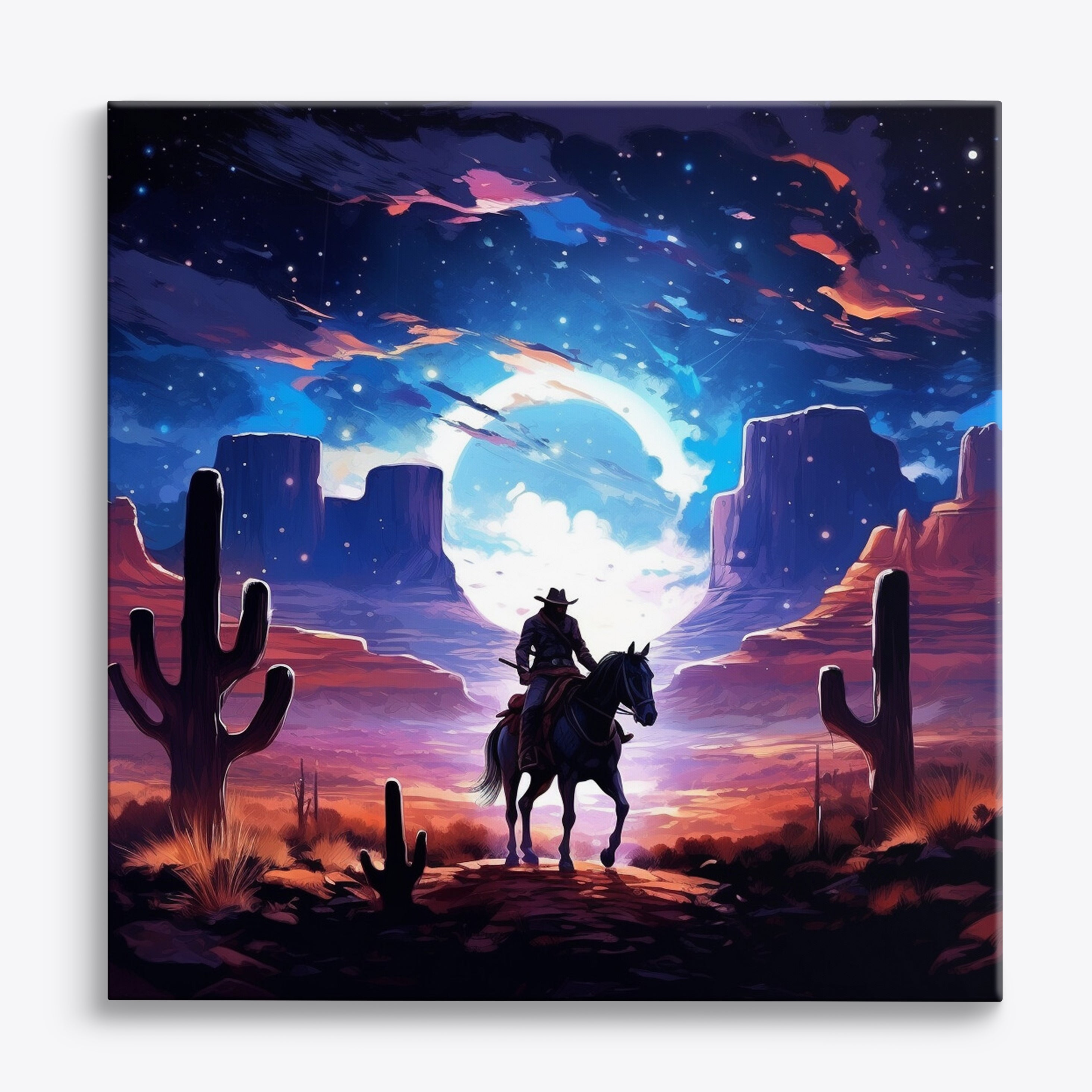 Cowboy al chiaro di luna