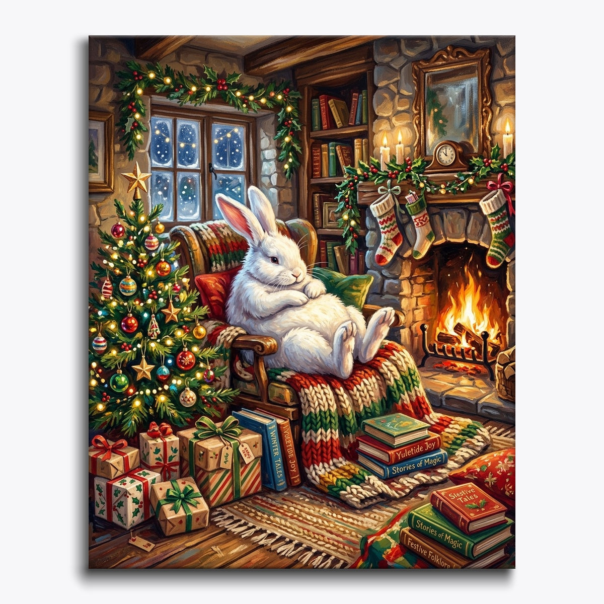 Christmas Cottage Bunny