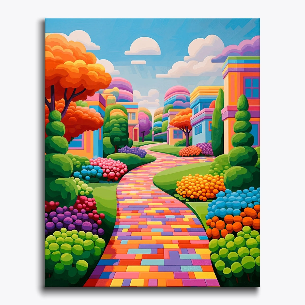 Colorful Garden Path