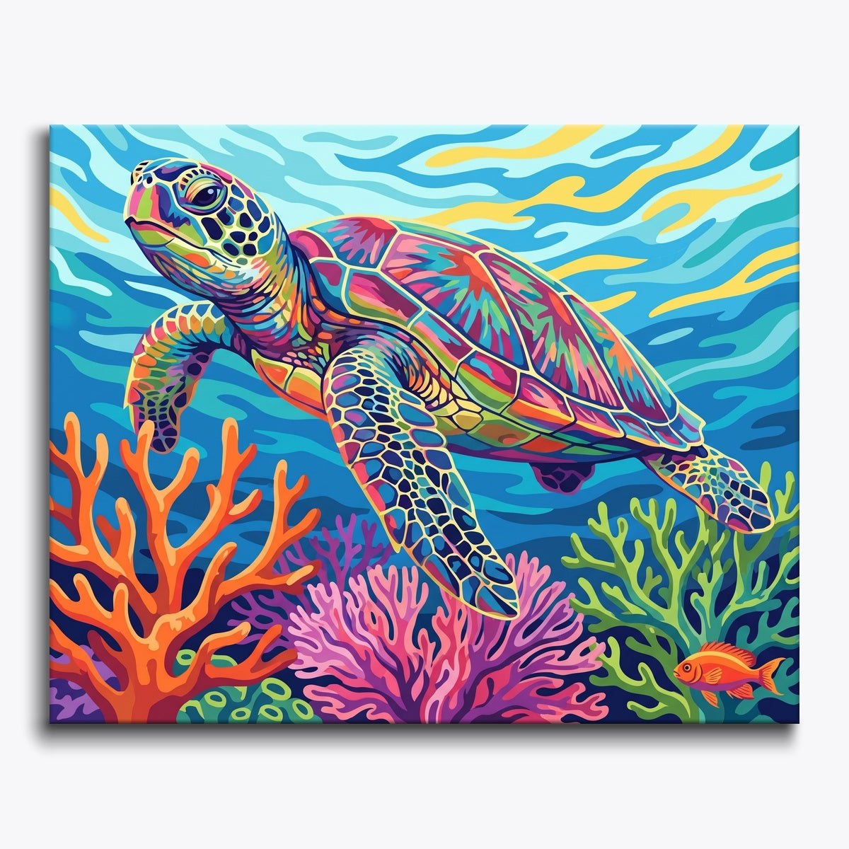 Colorful Sea Turtle