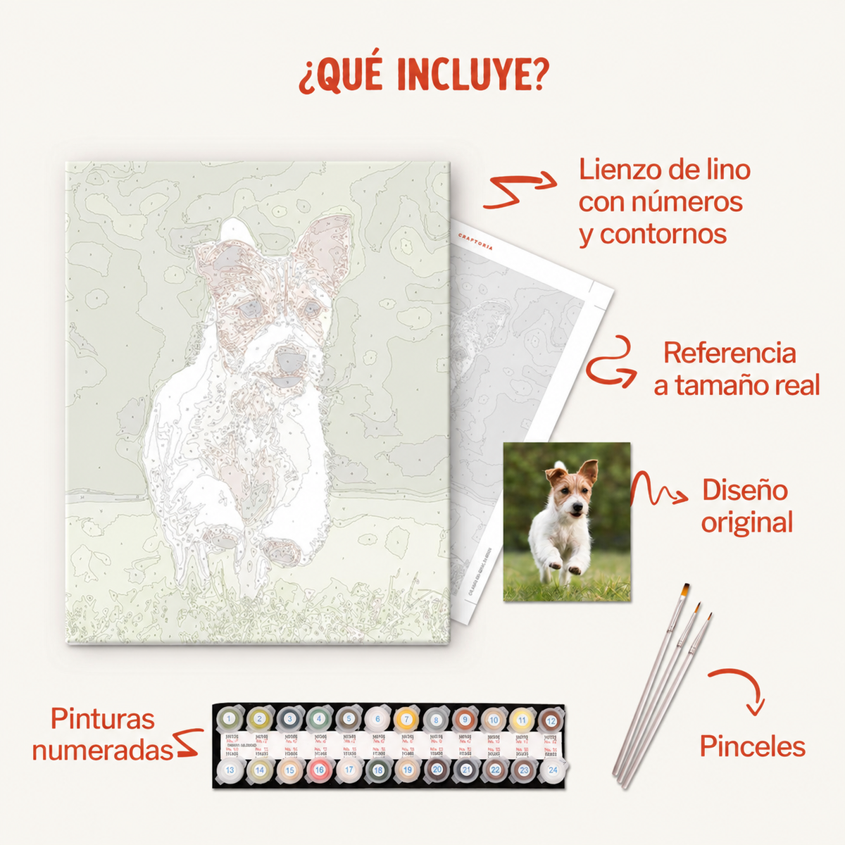 Detalles del kit Kit personalizado para pintar por números