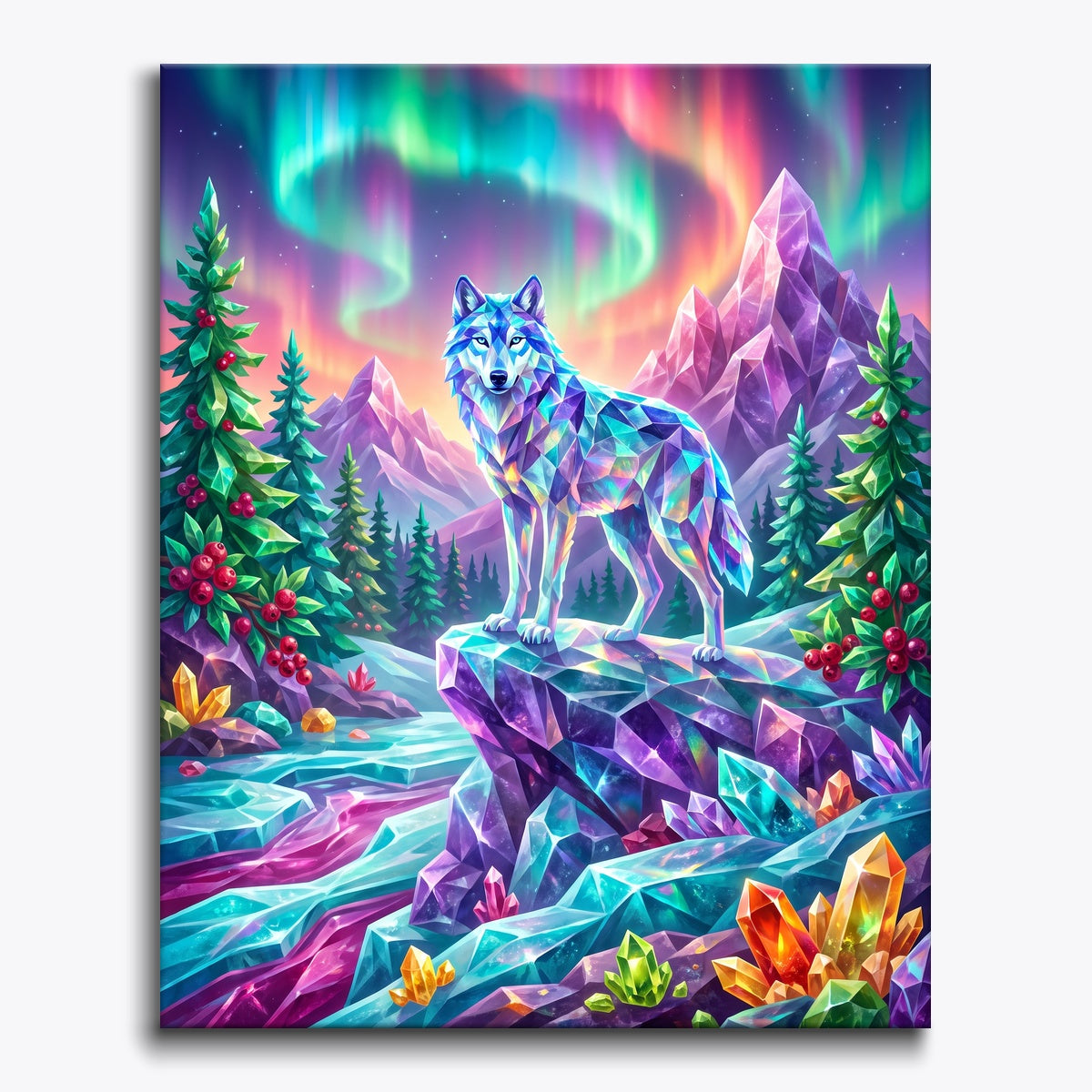 Aurora Crystal Wolf