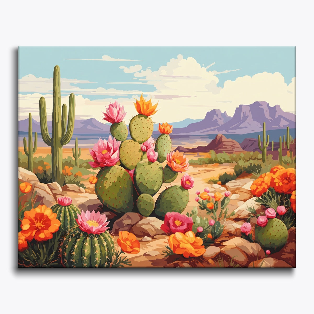 Desert Blooming Cacti