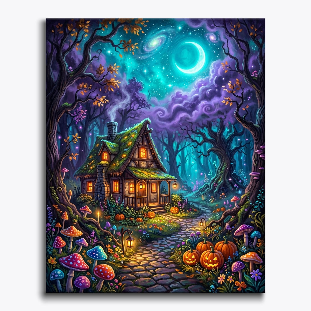 Witch's Cottage In Forest