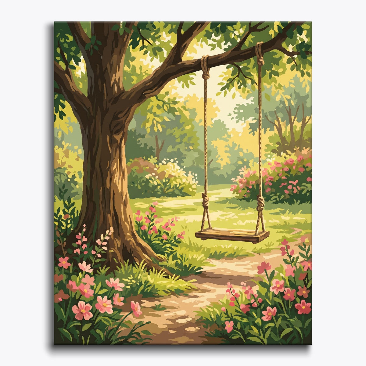 Garden Swing Scene