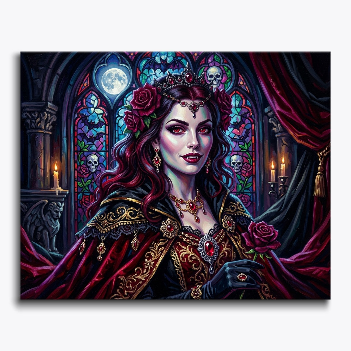 Vampire Princess With Stained Glass