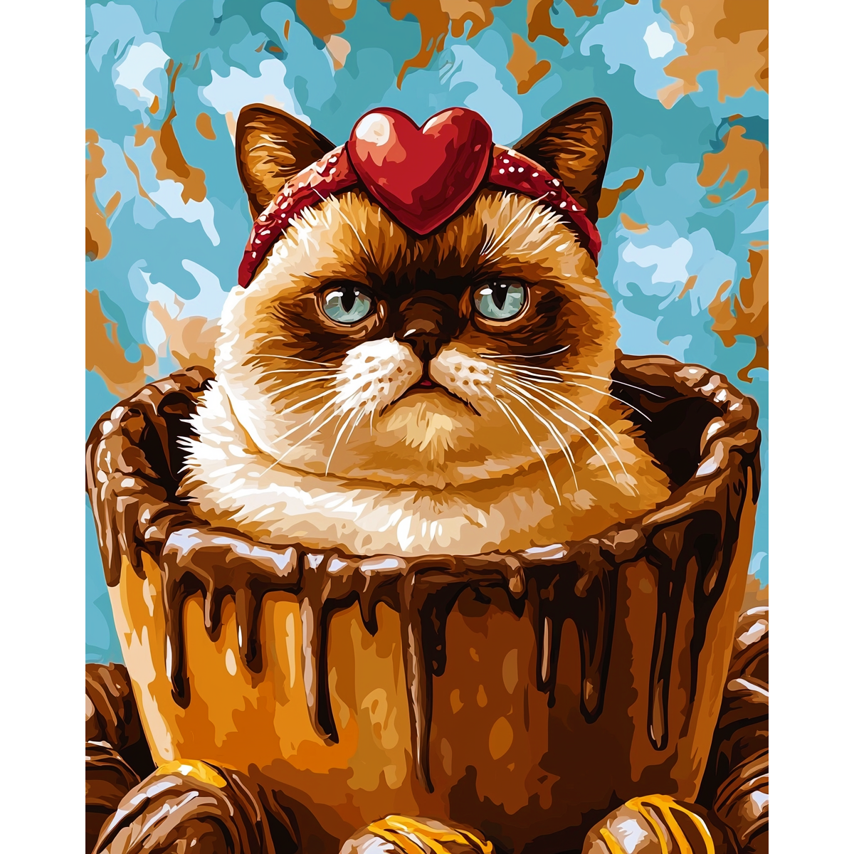 Grumpy Box Cat