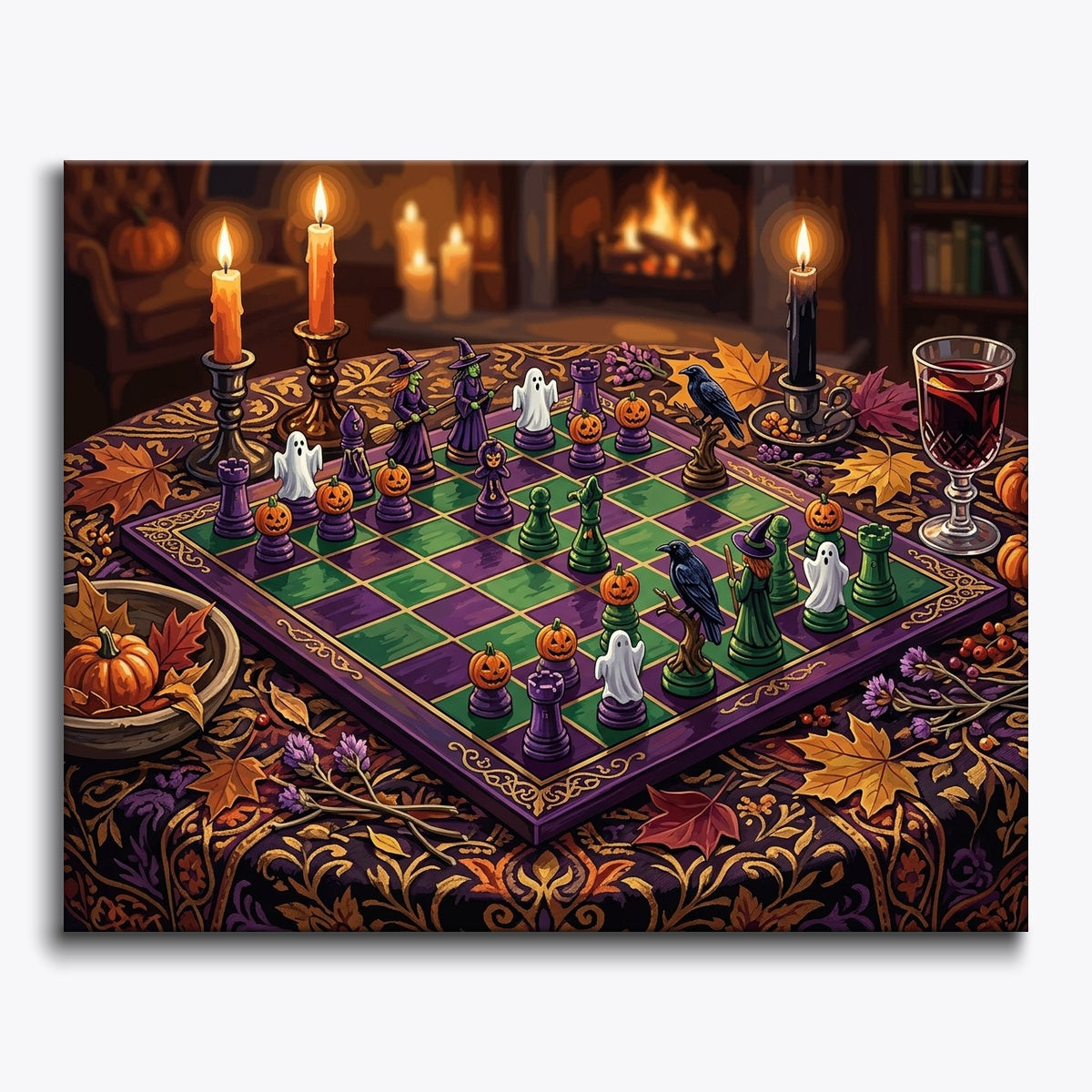 Halloween Themed Chessboard