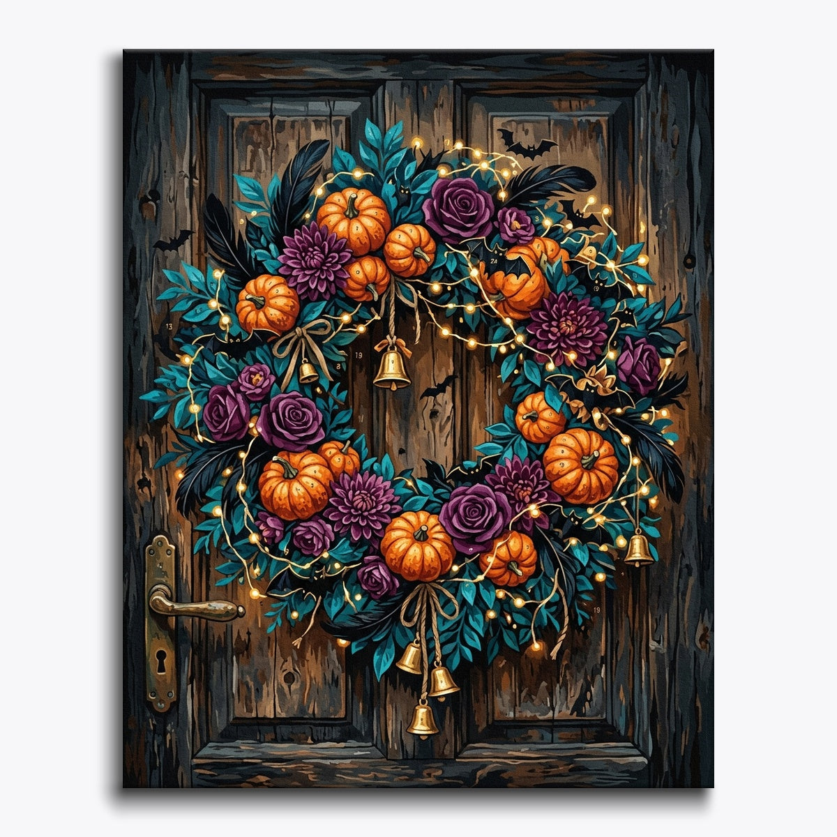 Dramatic Halloween Door Wreath