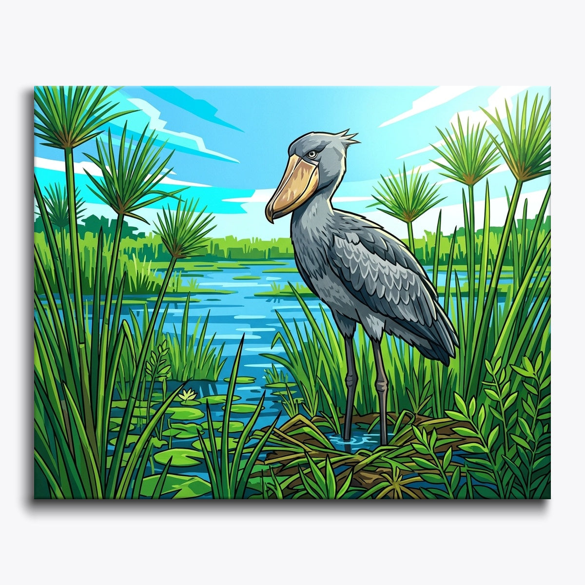 Heron in Wetlands