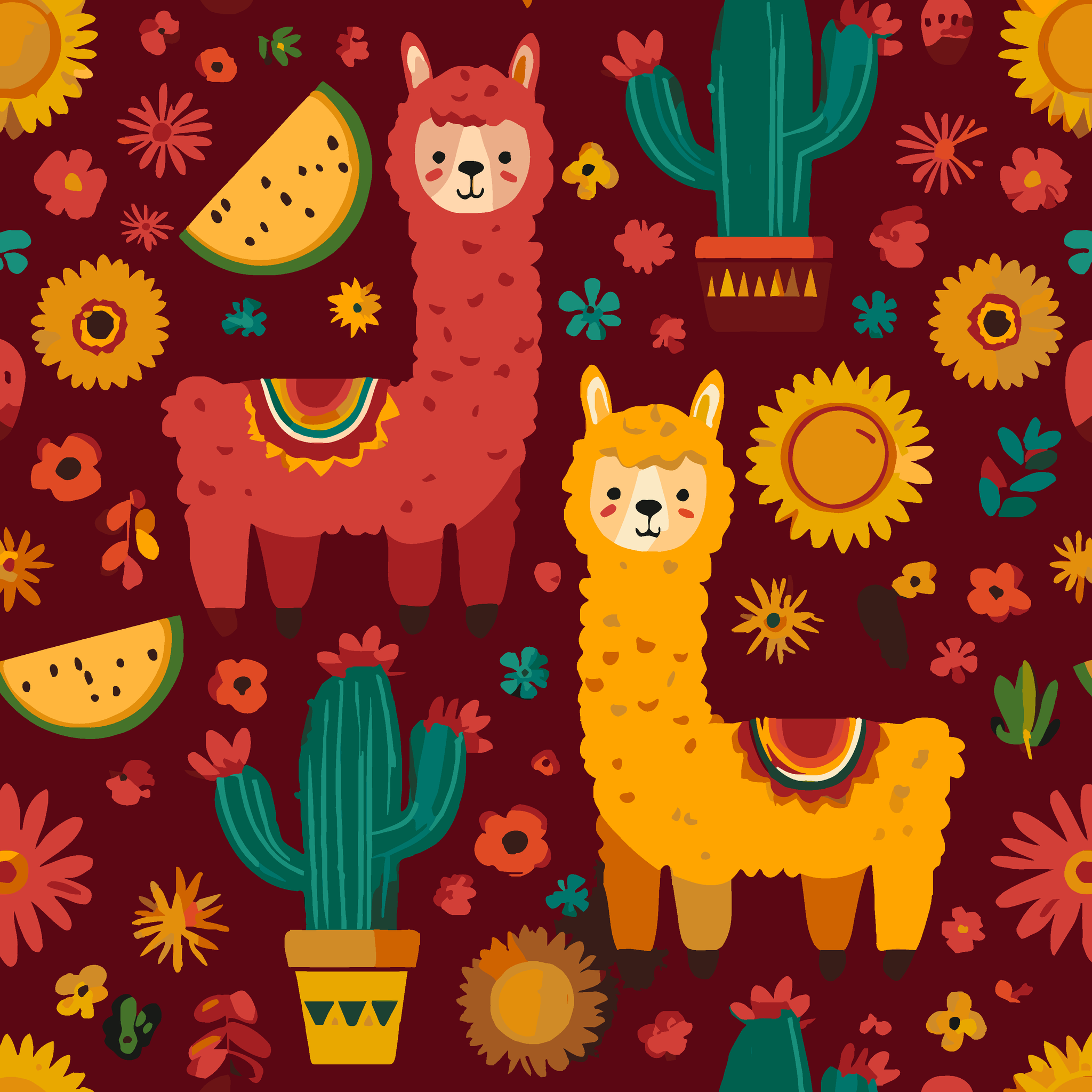 Festive Llamas