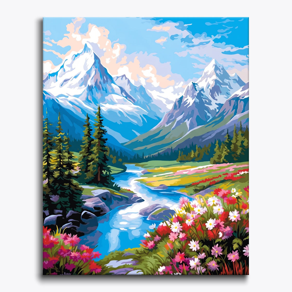 Mountain River Scene