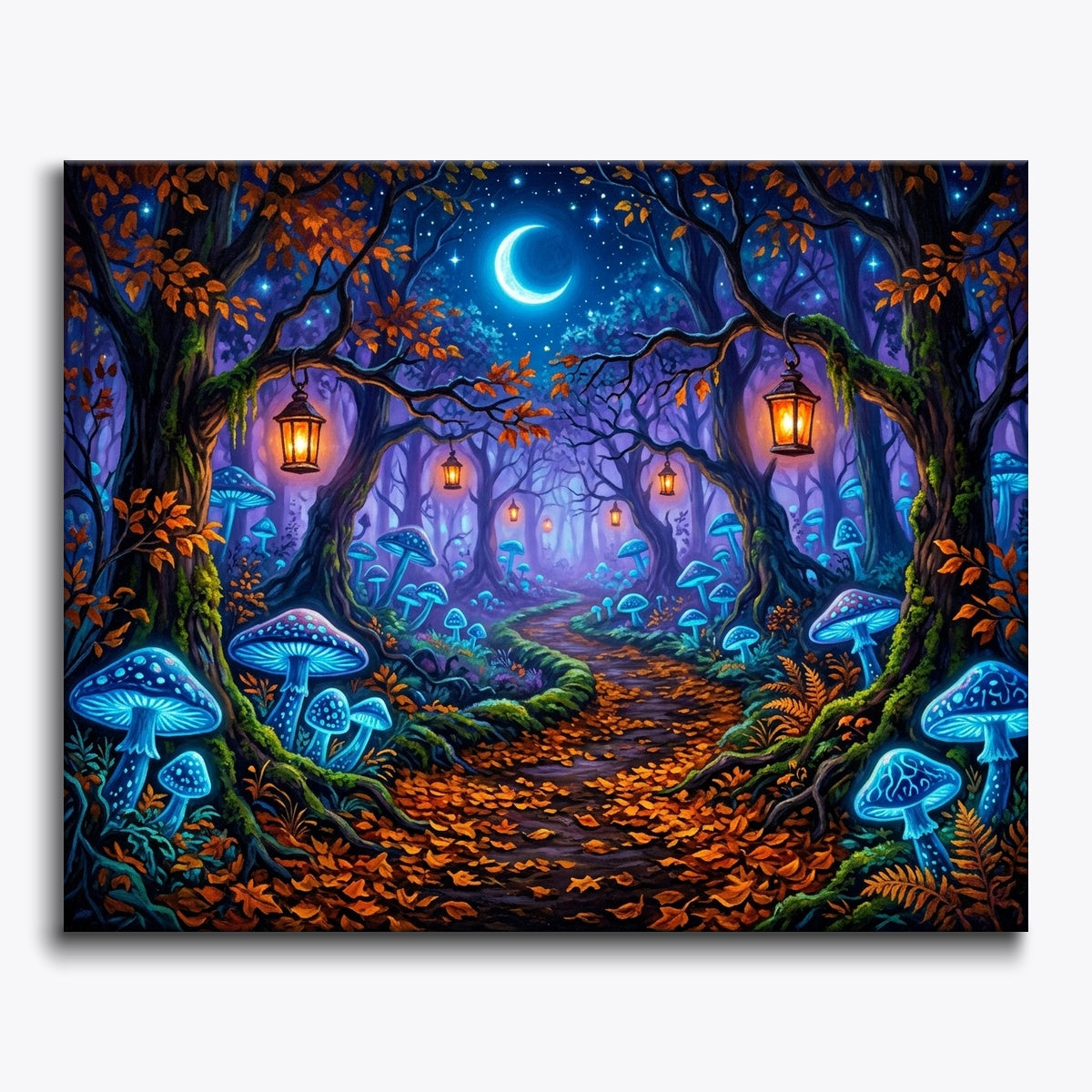 Enchanted Nighttime Path