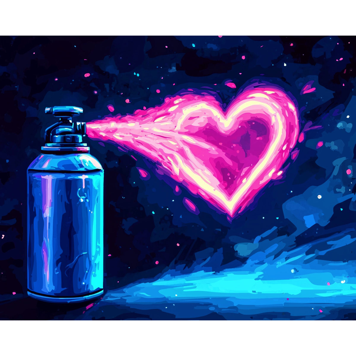 Neon Love Burst