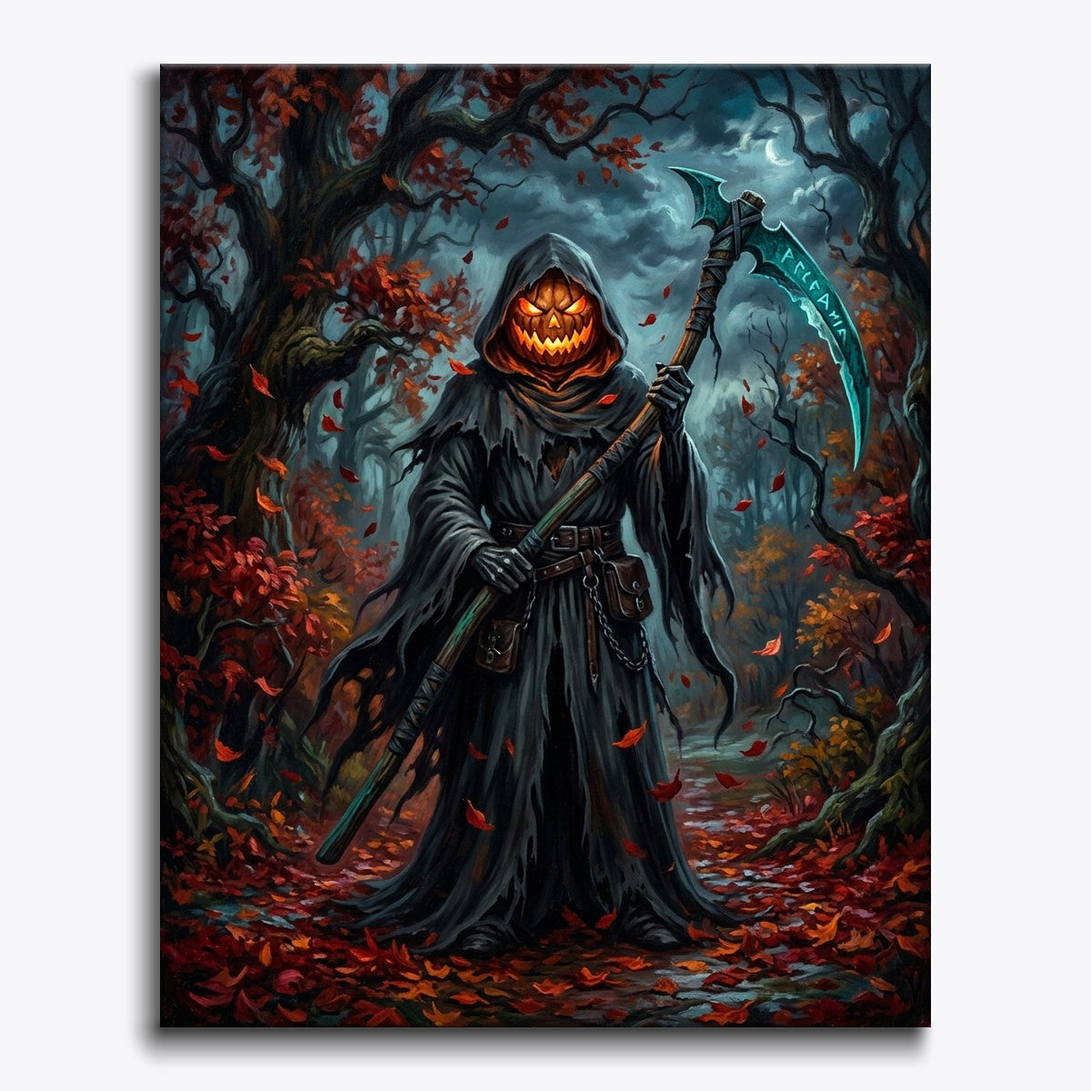 Reaper With Pumpkin Lantern