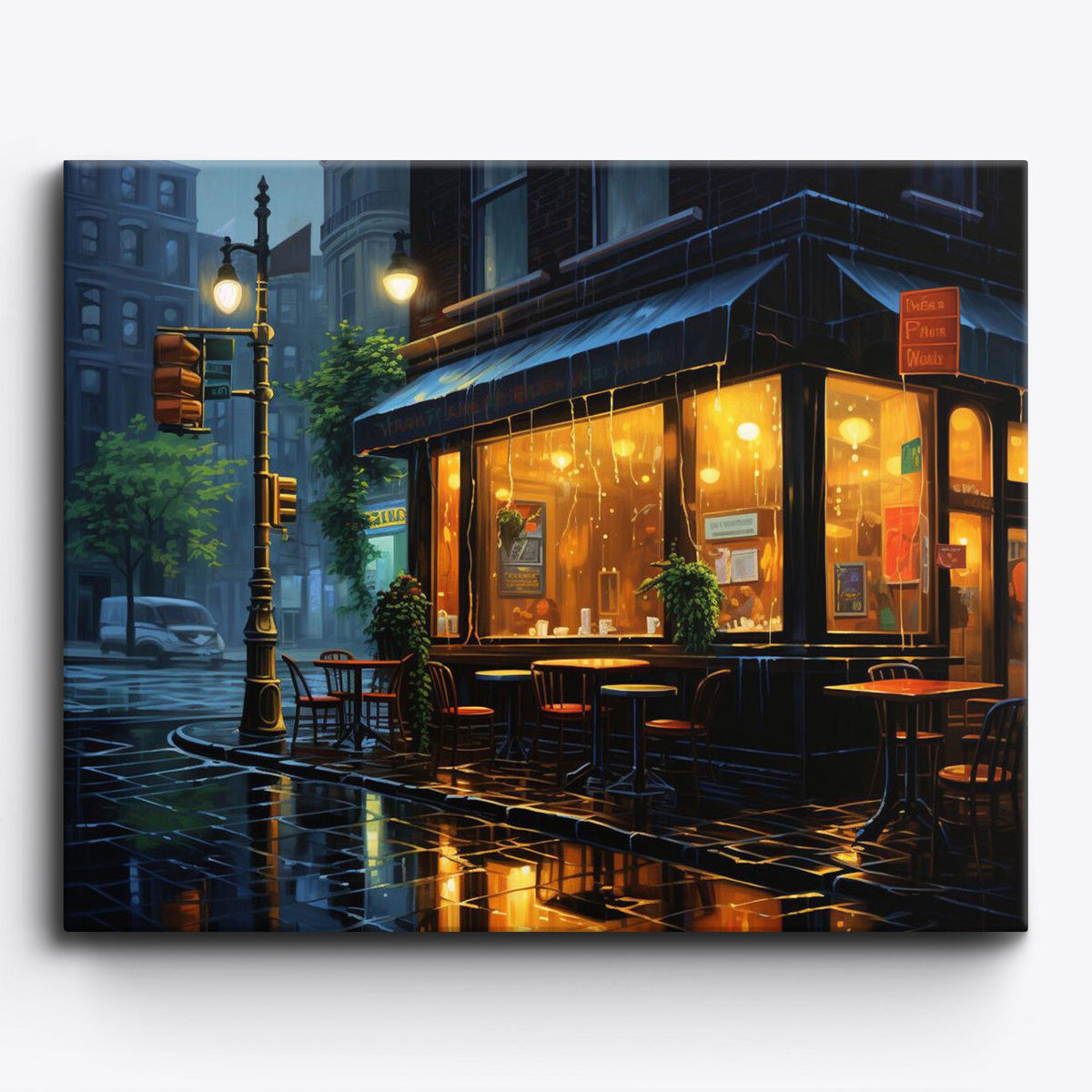 Rainy Coffee Shop