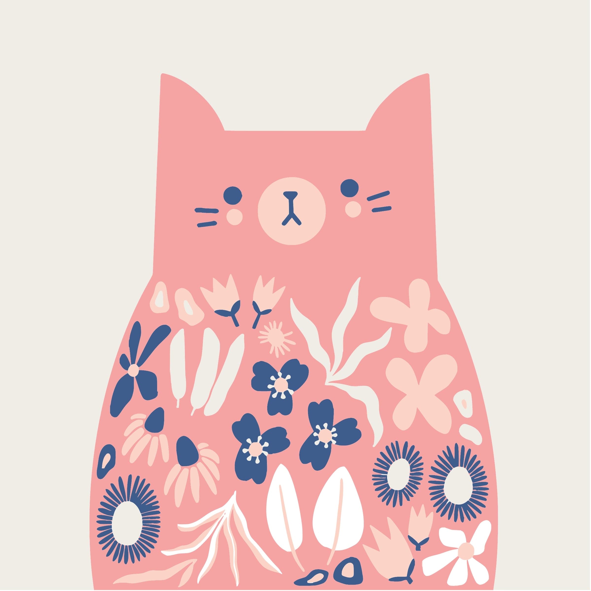 Mini kit félin floral
