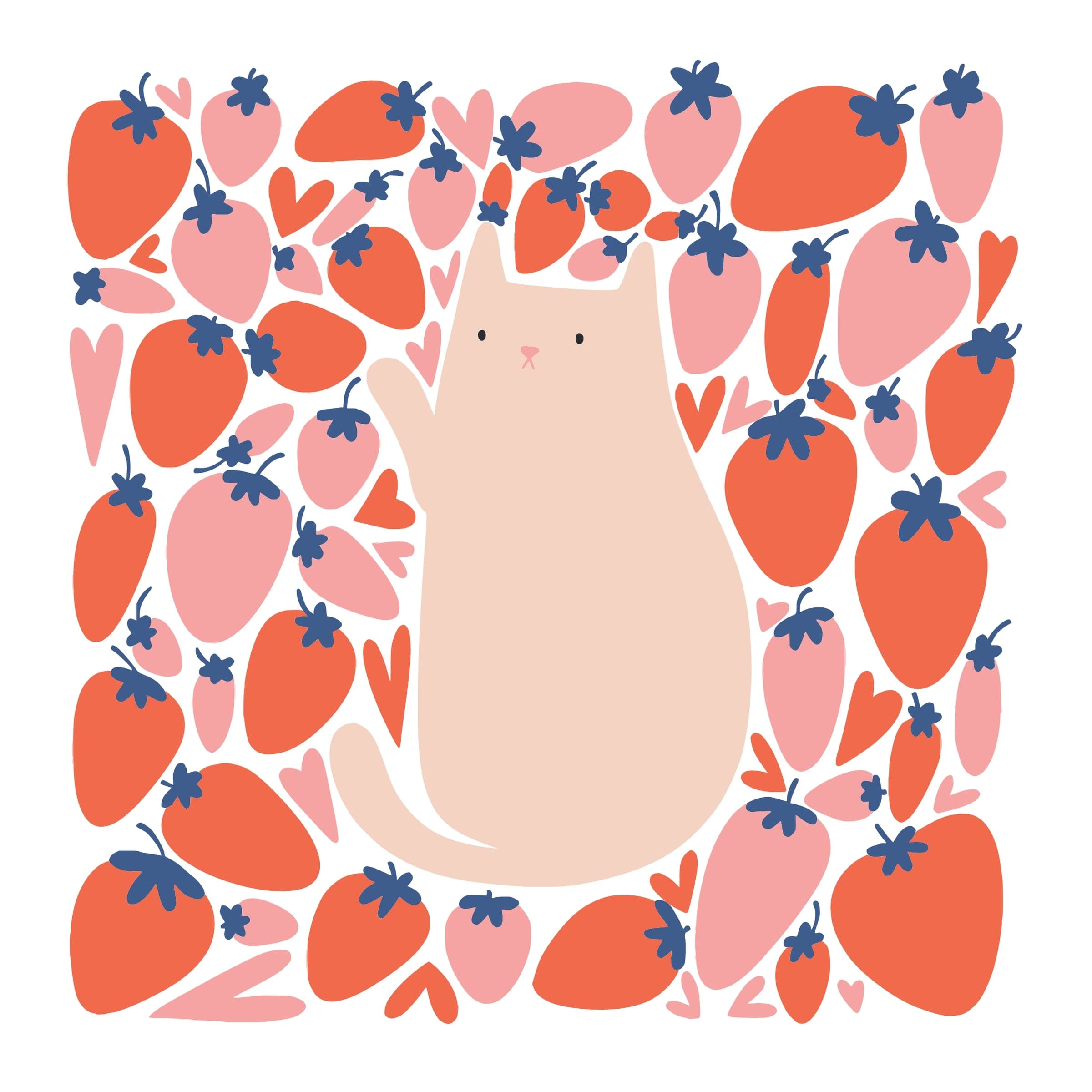 Mini kit chat fraise