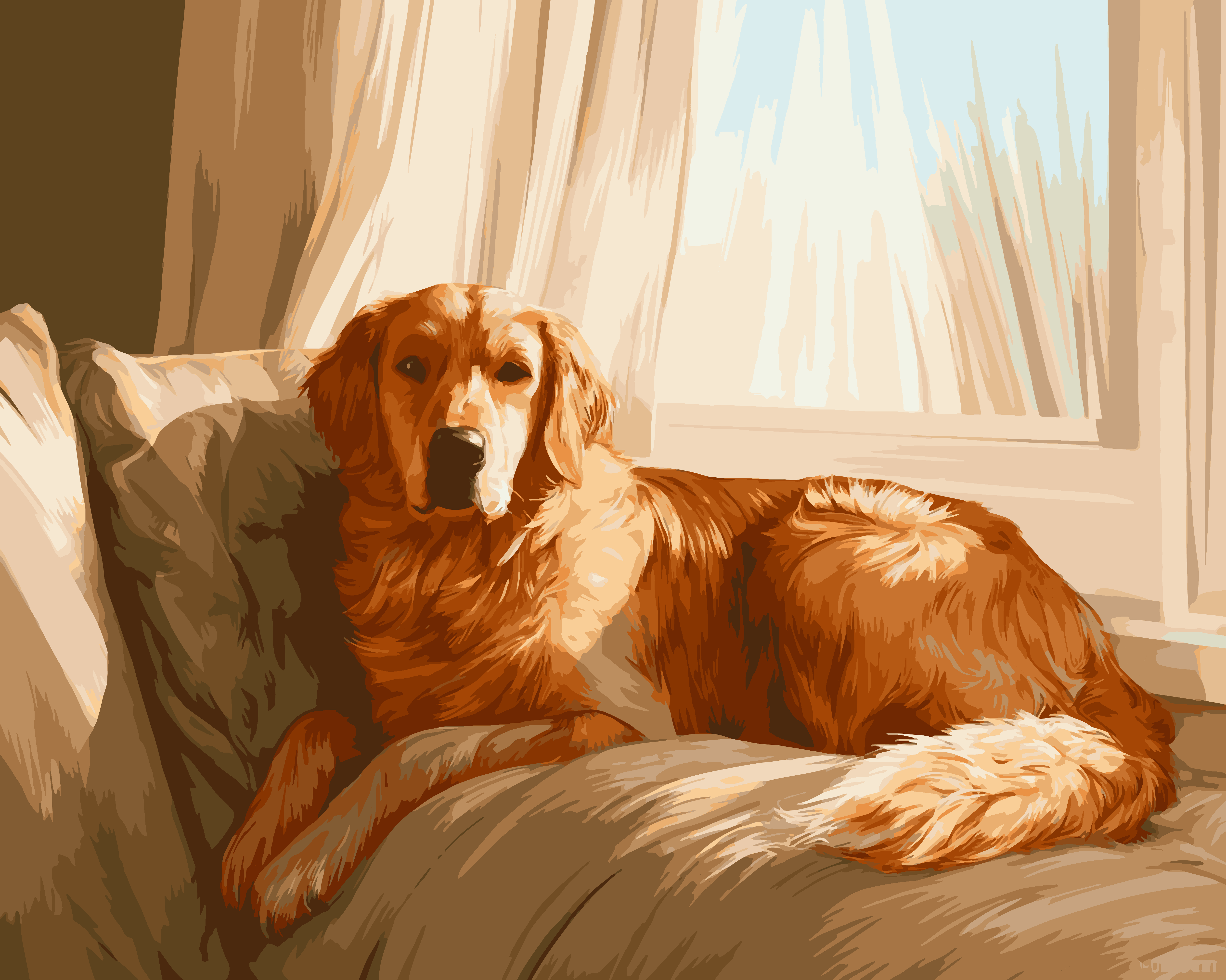 Resting Retriever