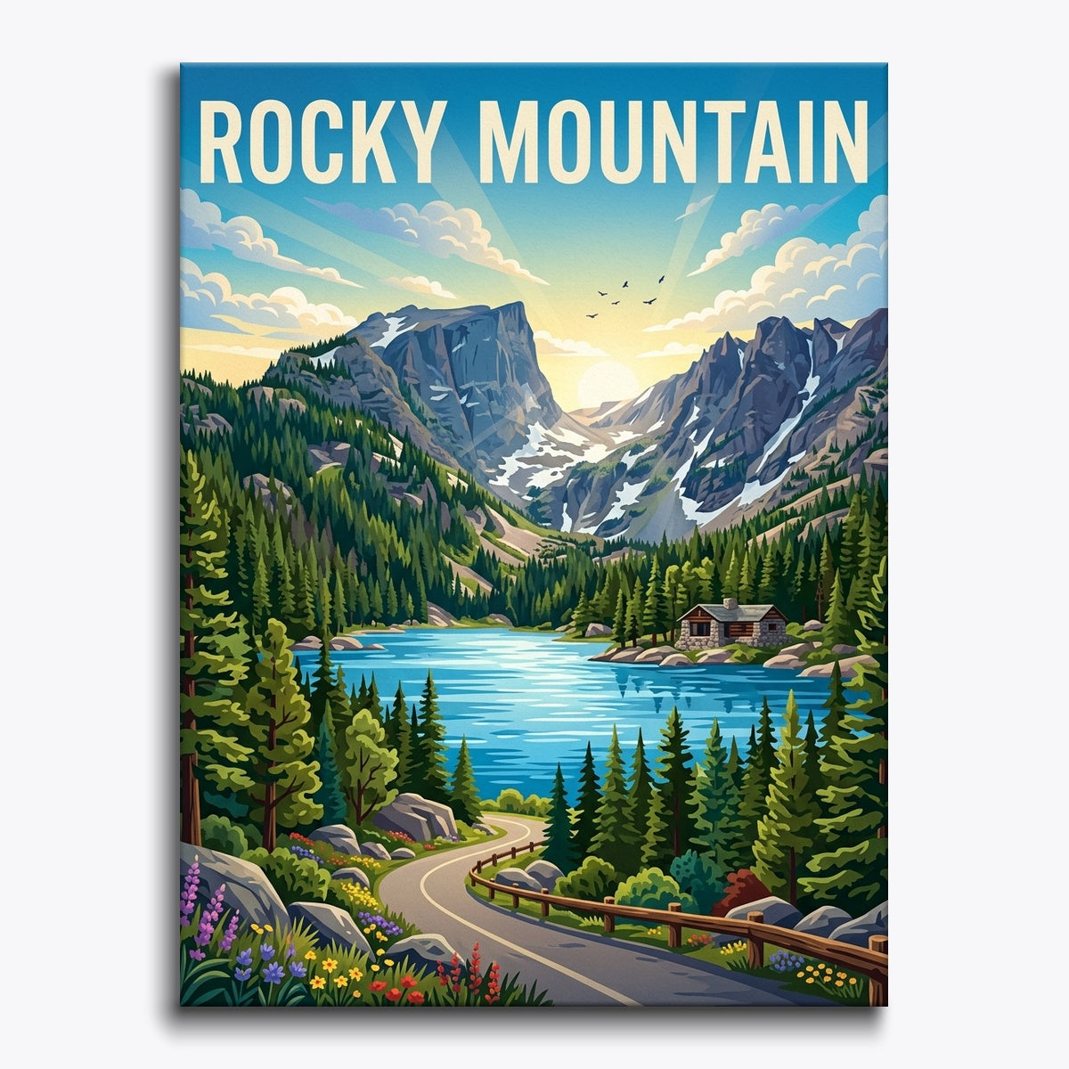 Rocky Mountain Scene