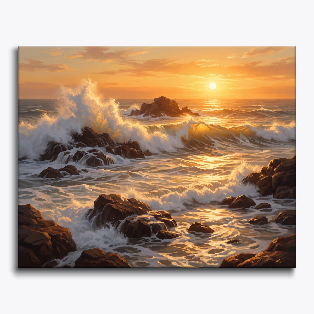 Sunset Ocean Waves