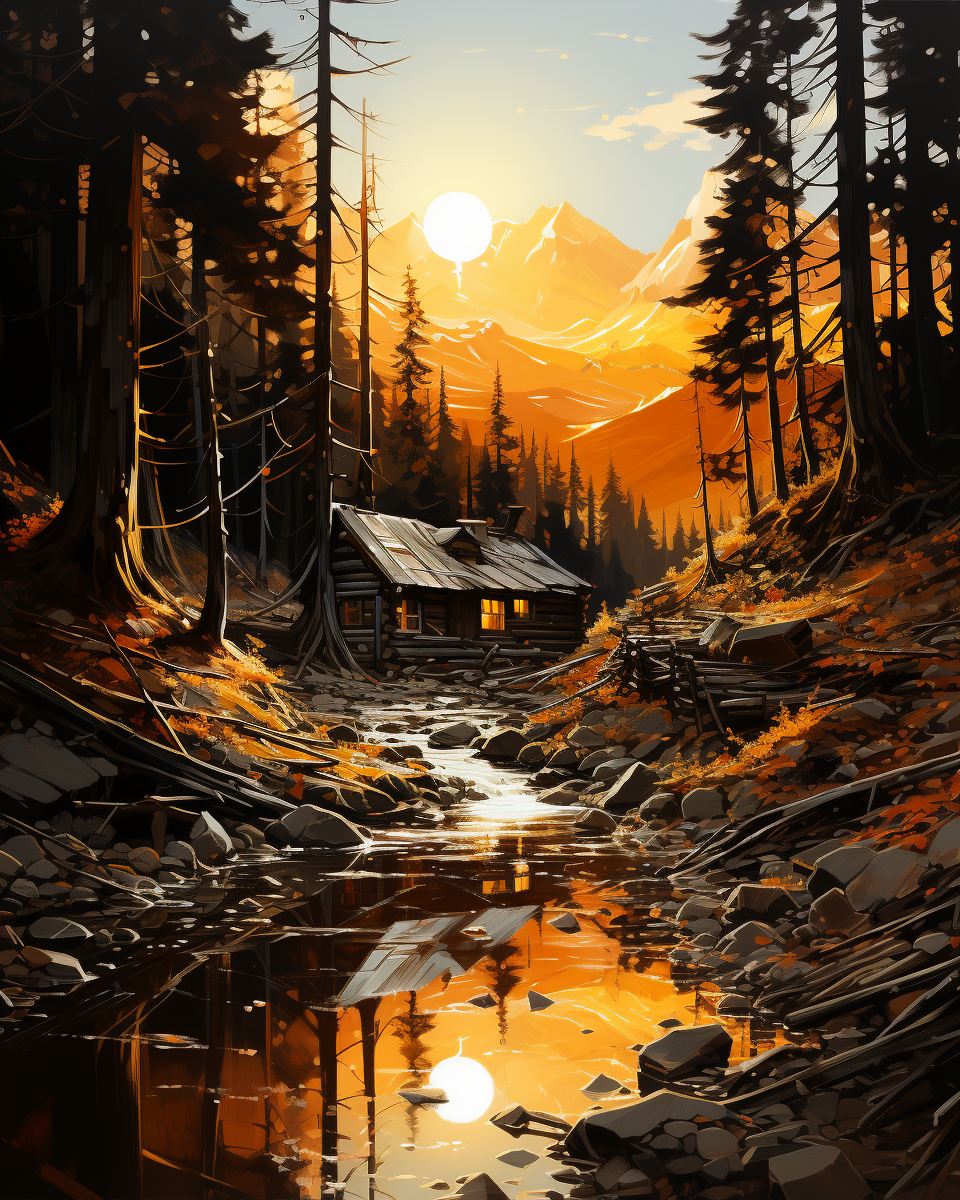 Cabane de la vallée du soleil couchant