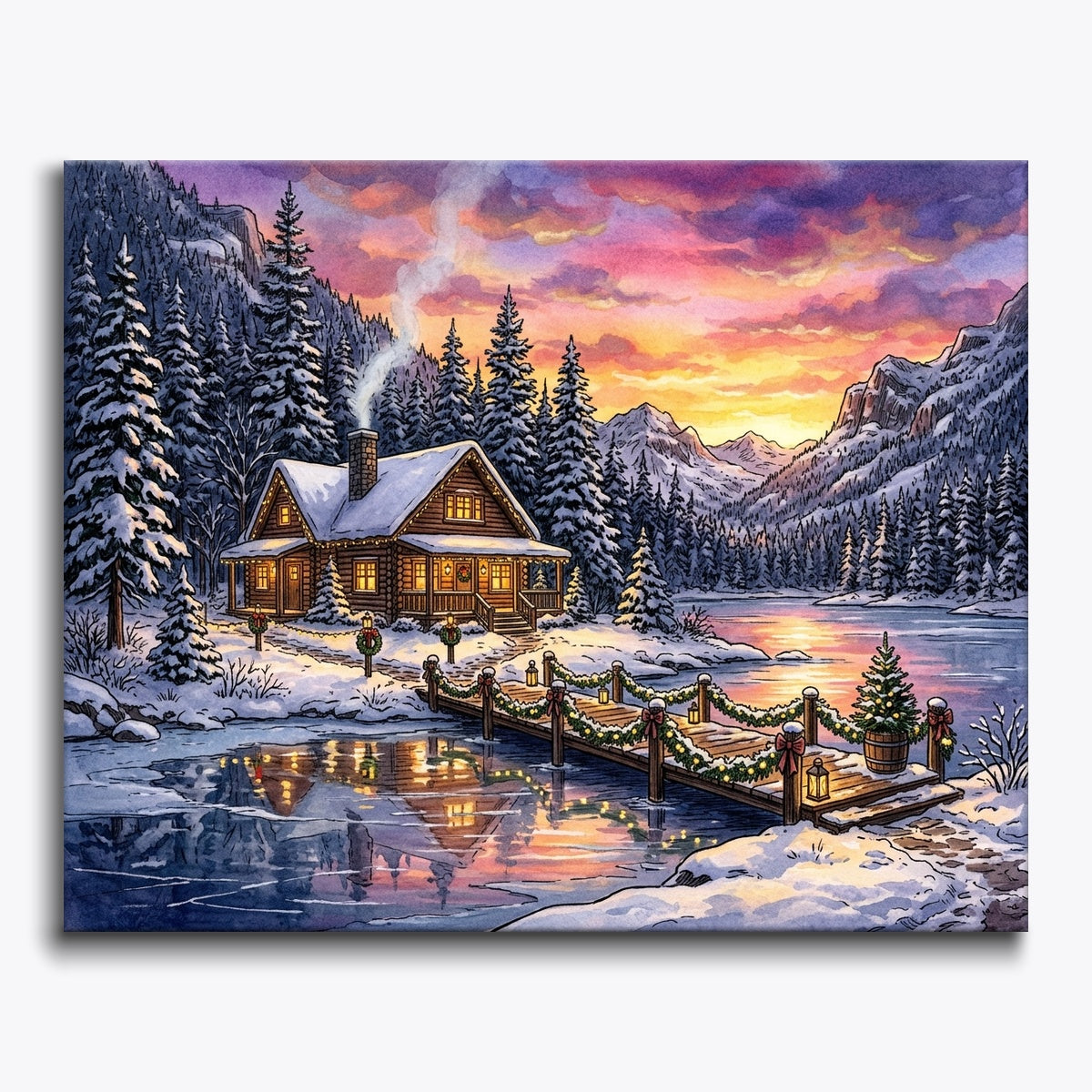 Winter Lake Cabin