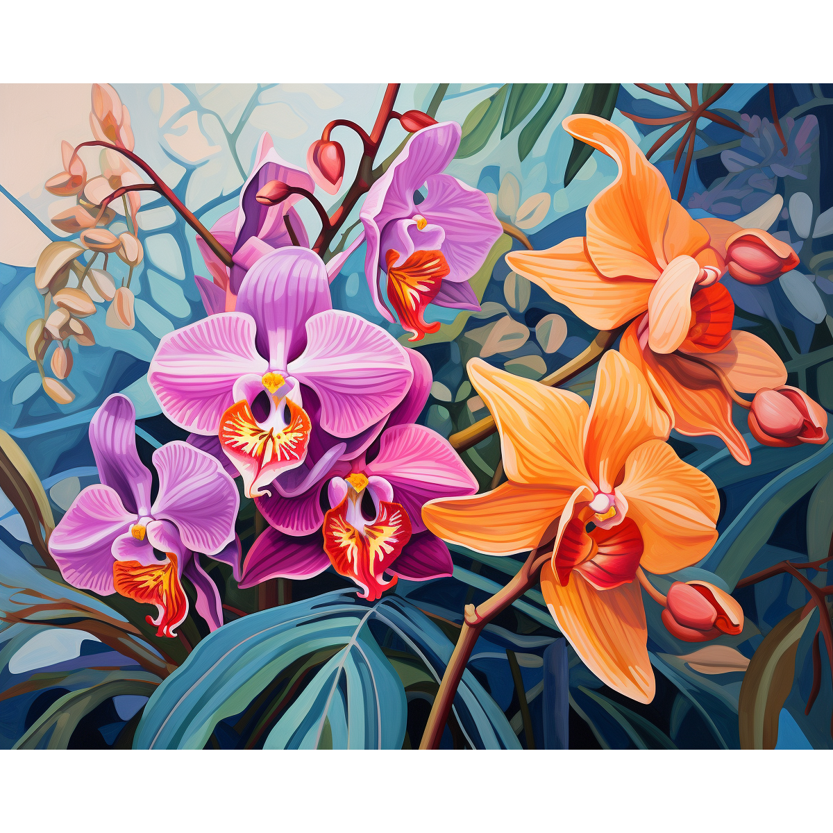 Flores intrincadas