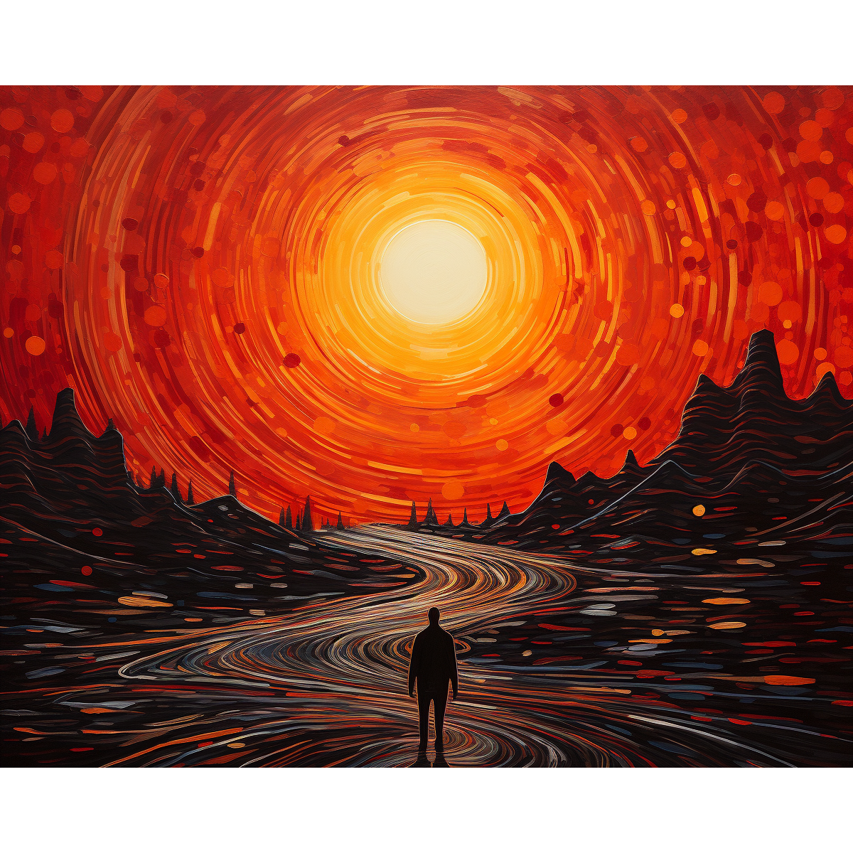 Le chemin des couchers de soleil